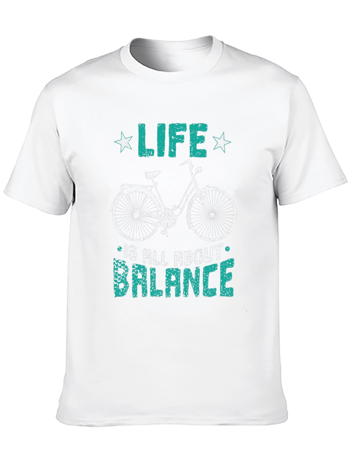 Life Balance Bicycle Graphic T-Shirt