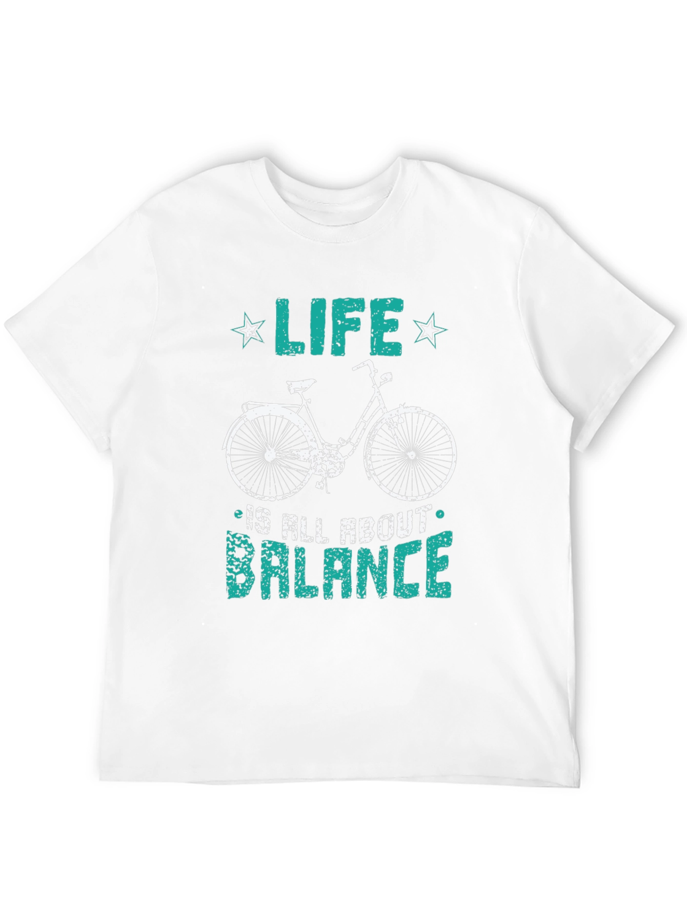 Life Balance Bicycle Graphic T-Shirt