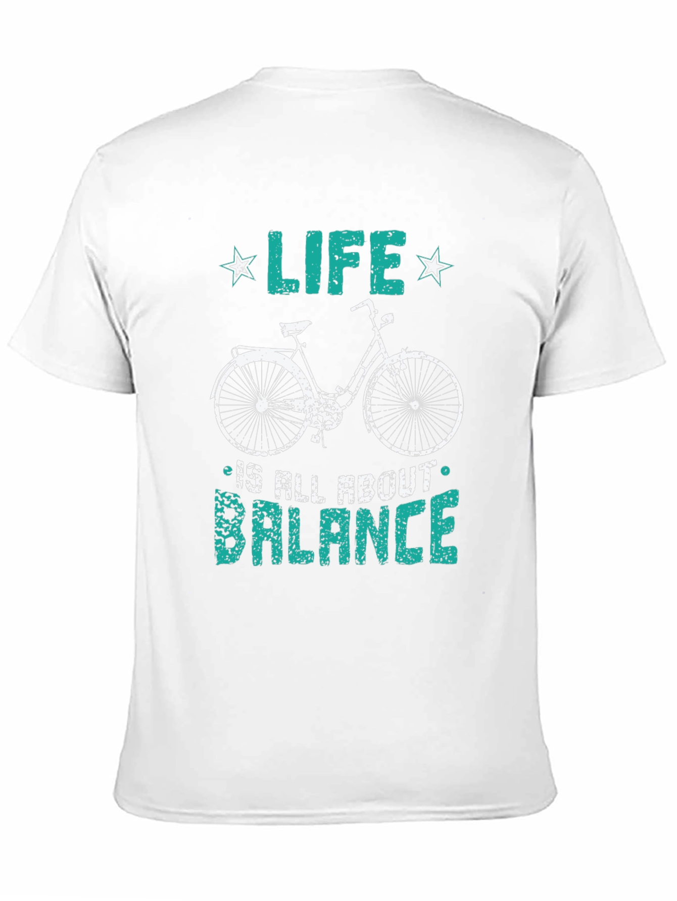 Life Balance Bicycle Graphic T-Shirt