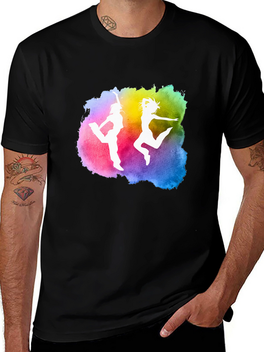 Watercolor Dance Silhouette Graphic Tee