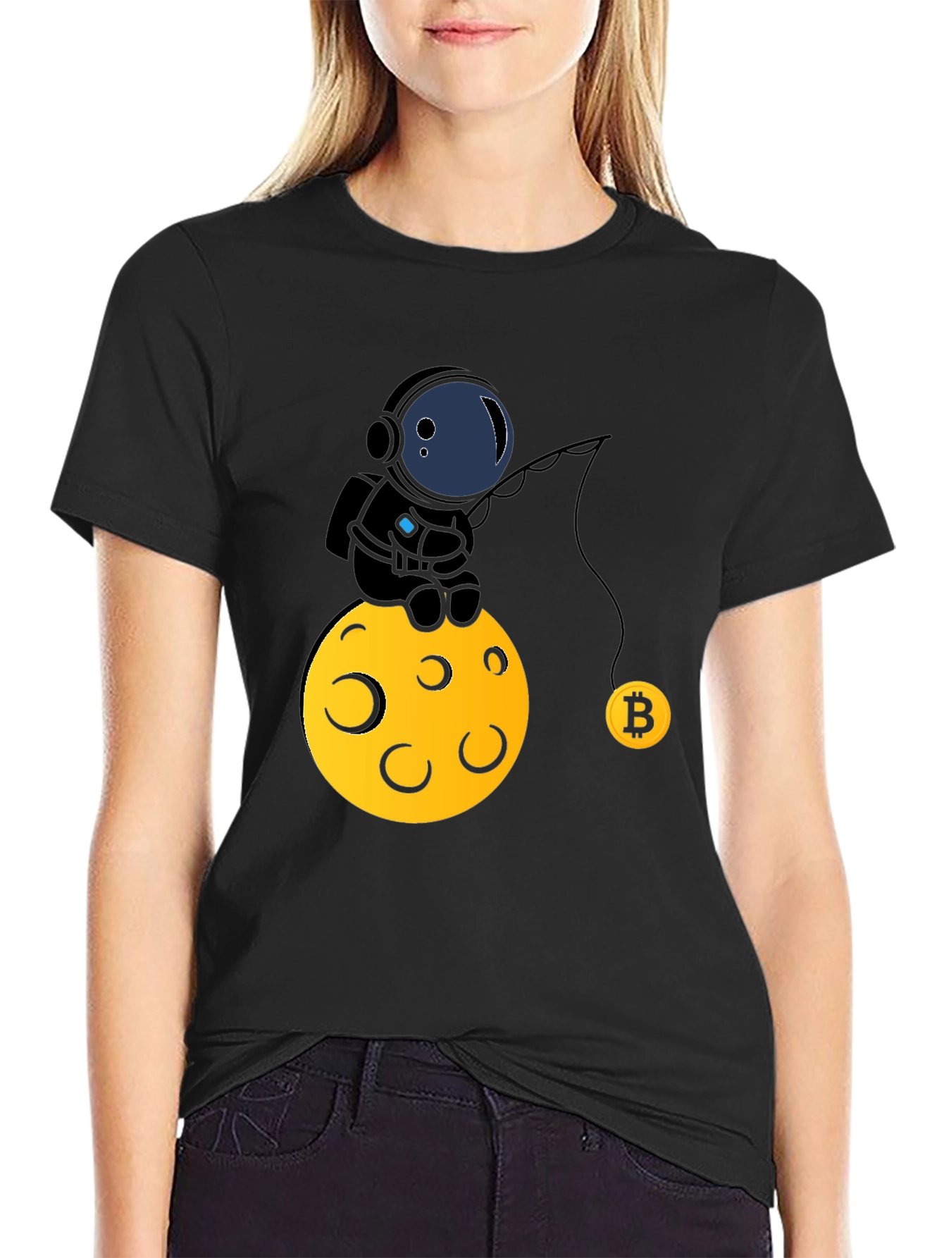 Bitcoin Astronaut T-Shirt - Cryptocurrency Tee