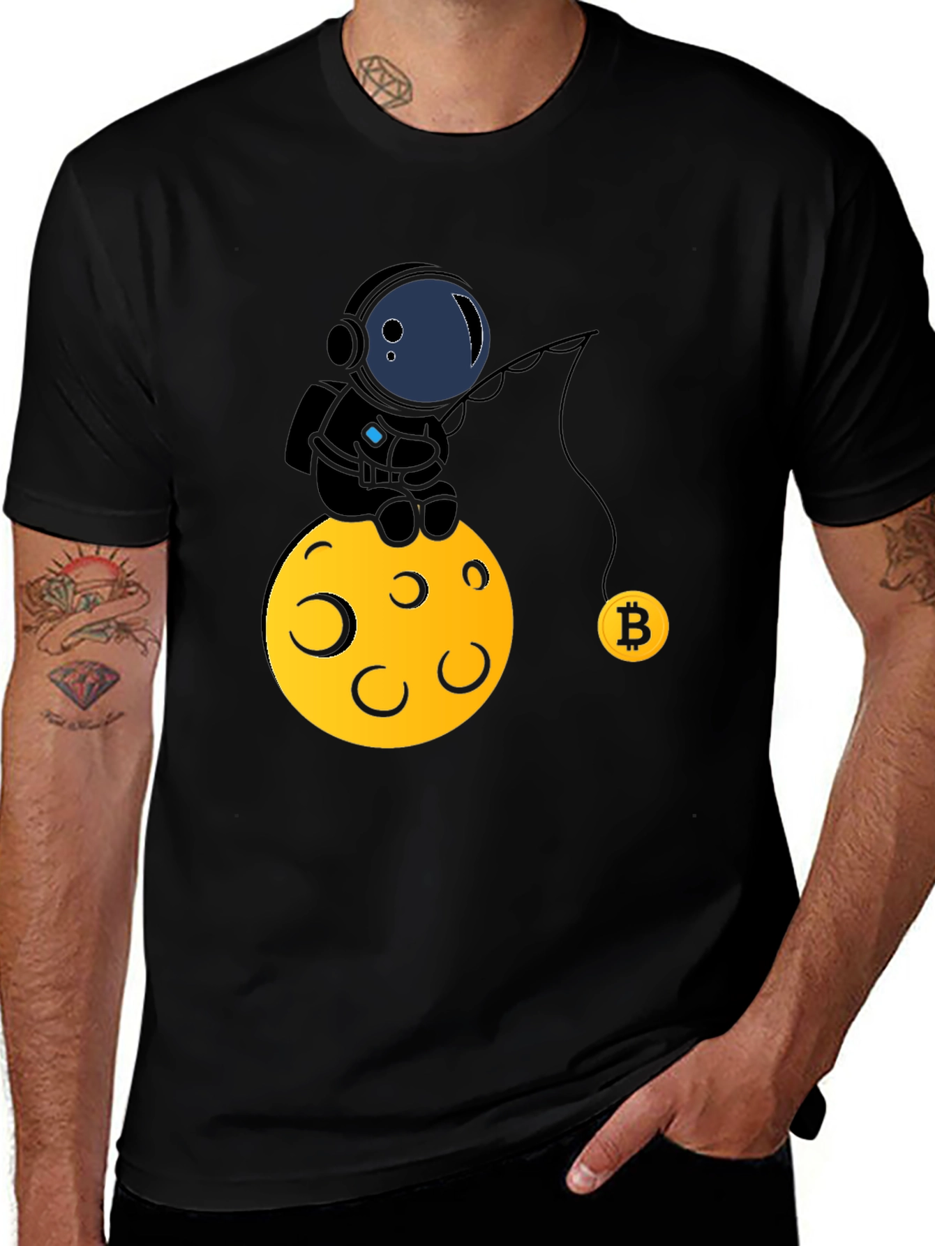 Bitcoin Astronaut T-Shirt - Cryptocurrency Tee
