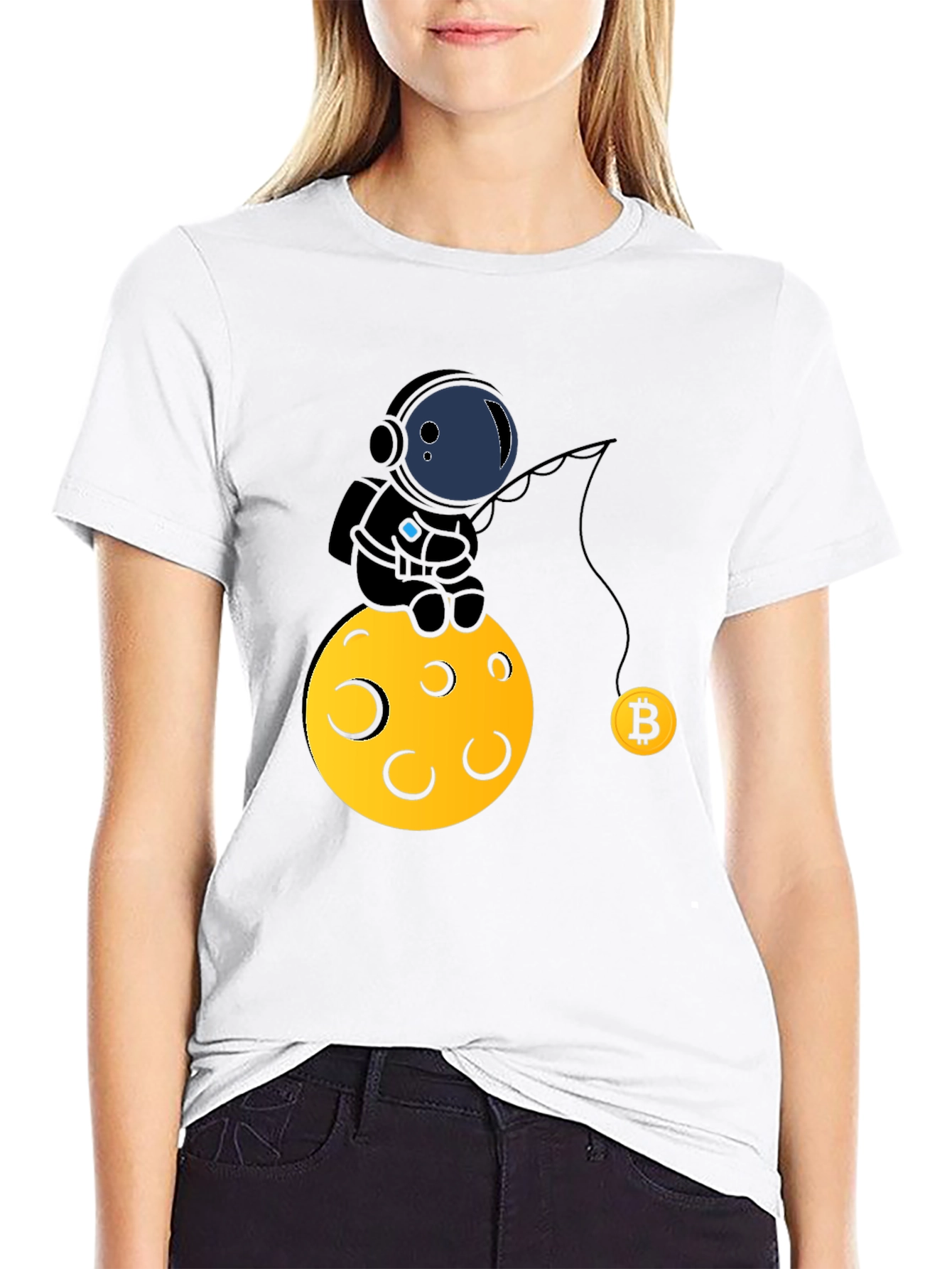 Bitcoin Astronaut T-Shirt - Cryptocurrency Tee