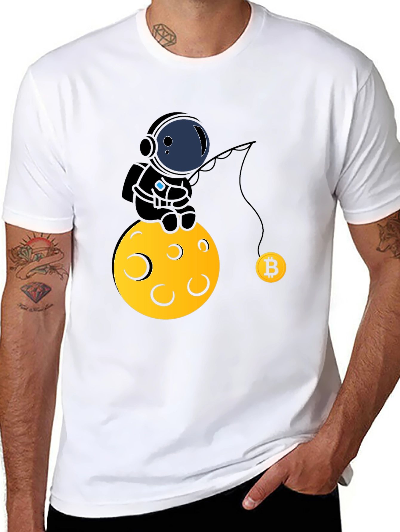 Bitcoin Astronaut T-Shirt - Cryptocurrency Tee