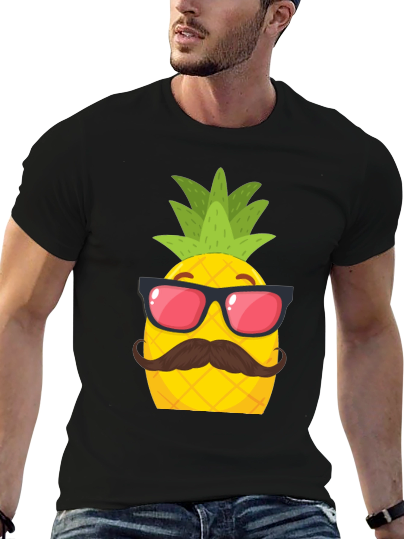 Cool Pineapple Graphic Tee - Summer Fun