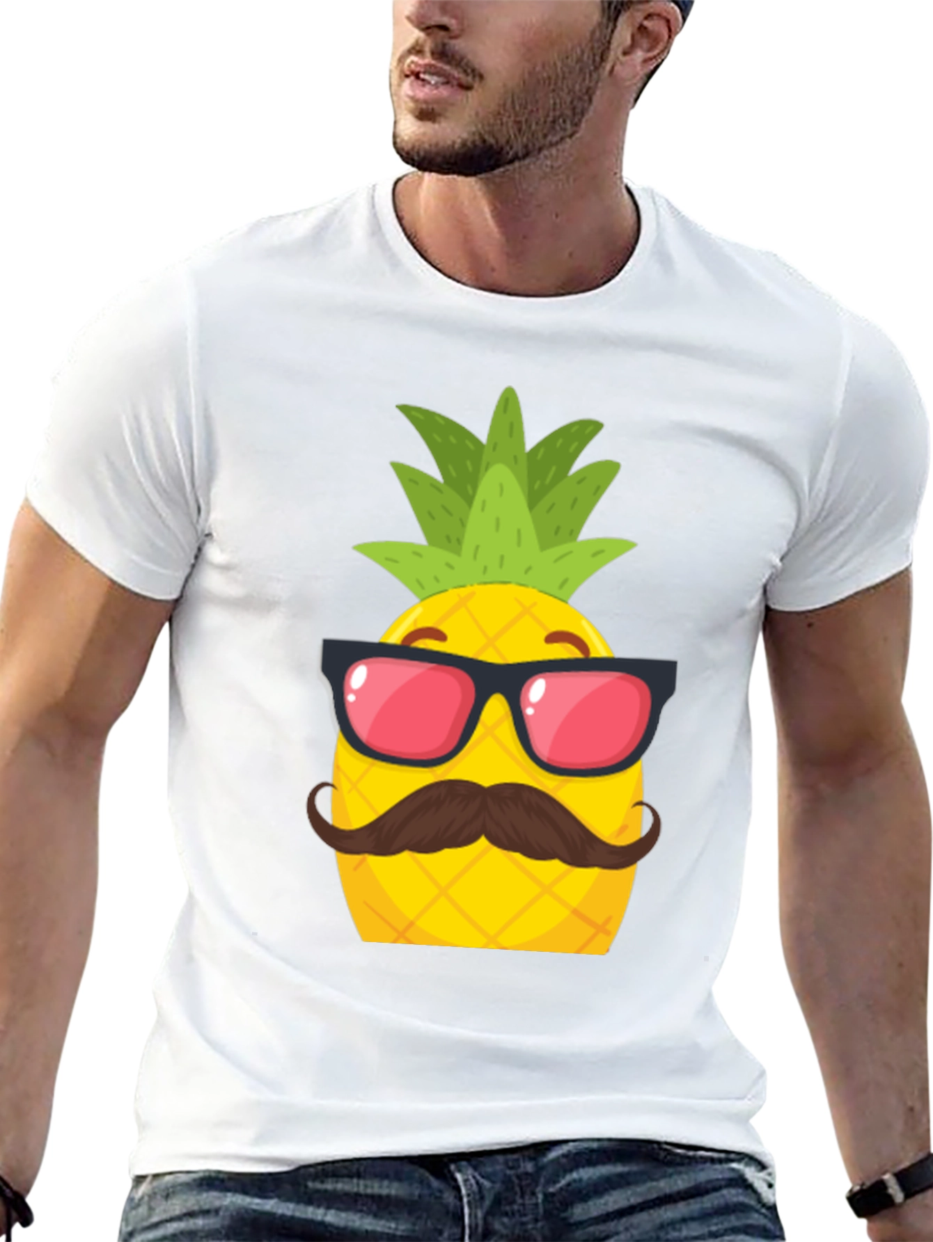 Cool Pineapple Graphic Tee - Summer Fun