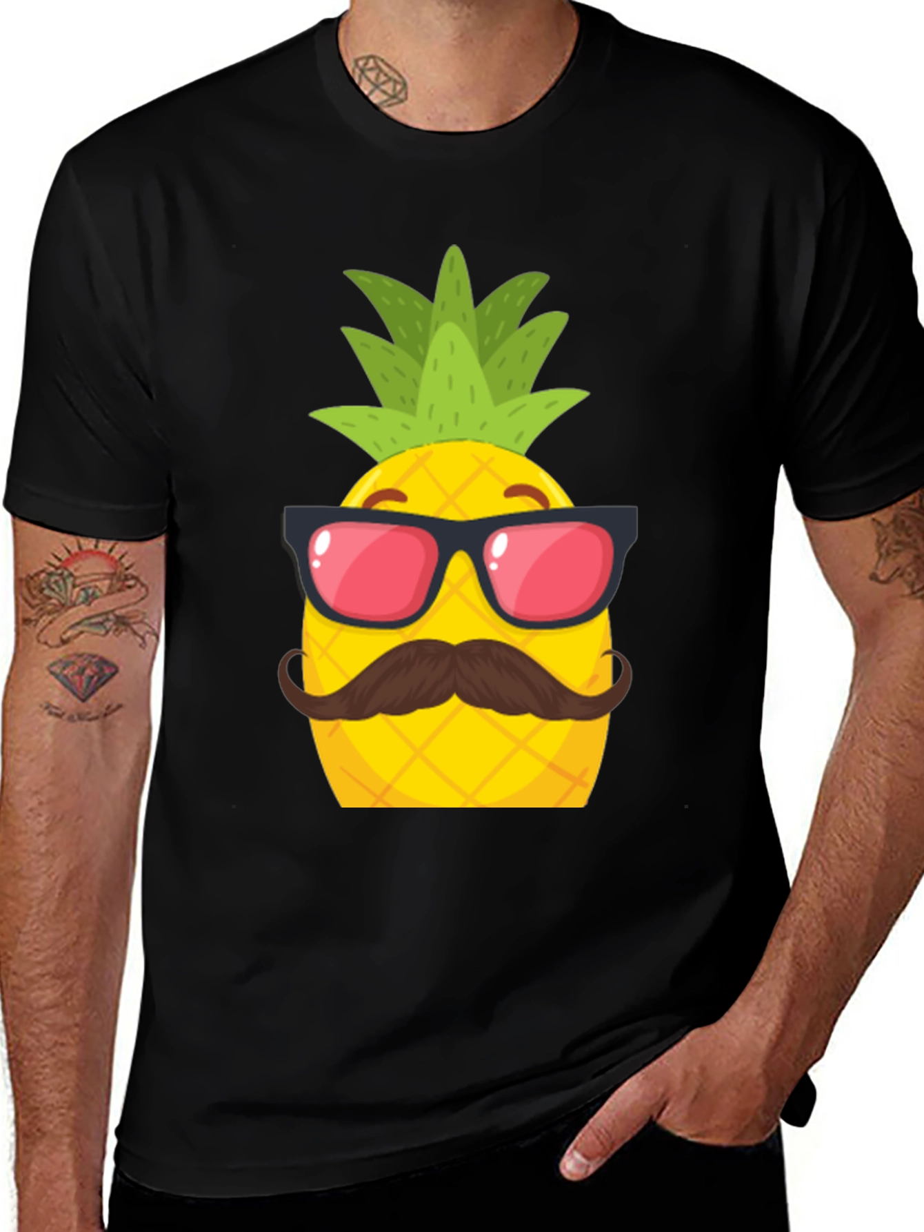Cool Pineapple Graphic Tee - Summer Fun