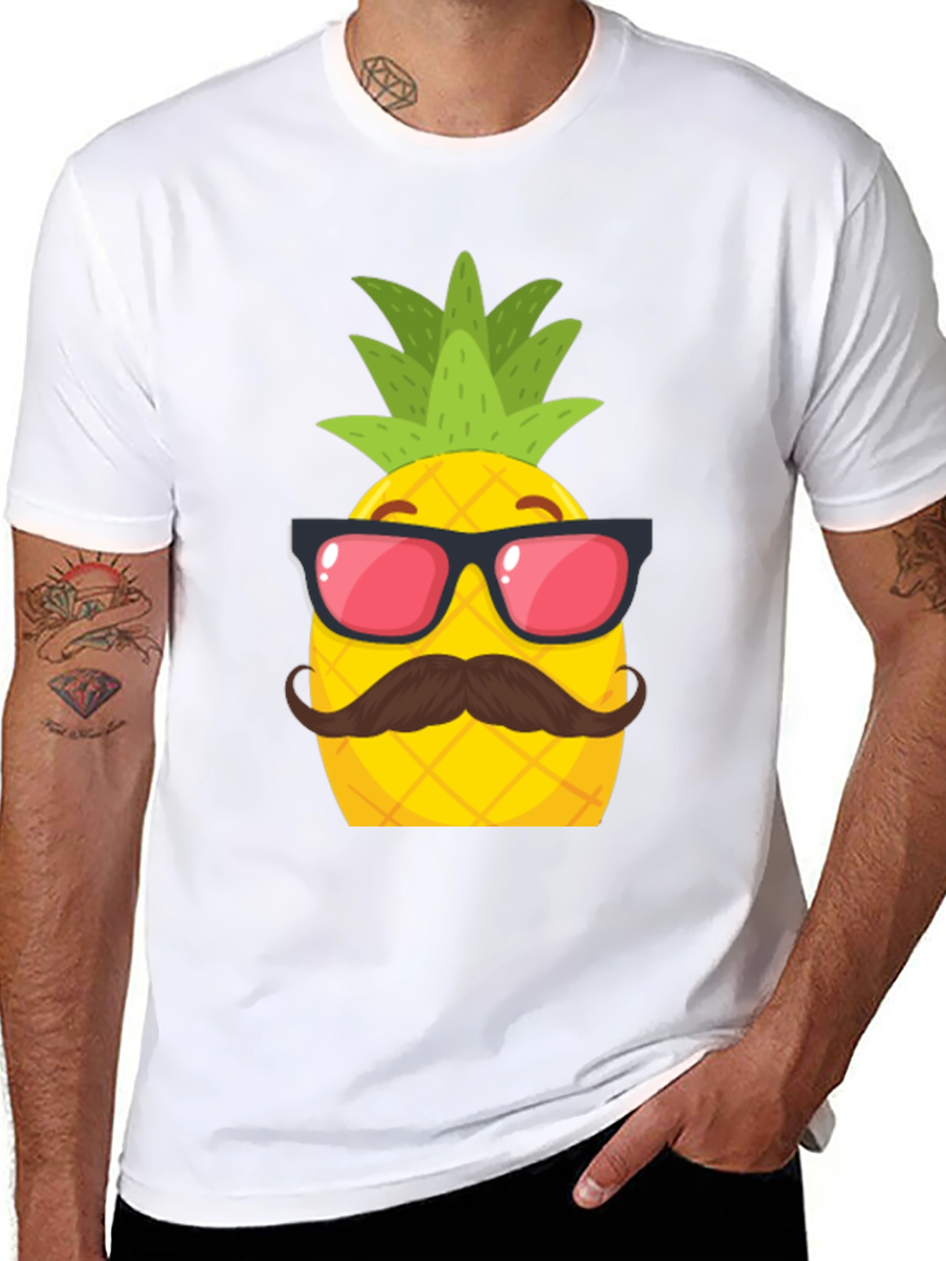 Cool Pineapple Graphic Tee - Summer Fun