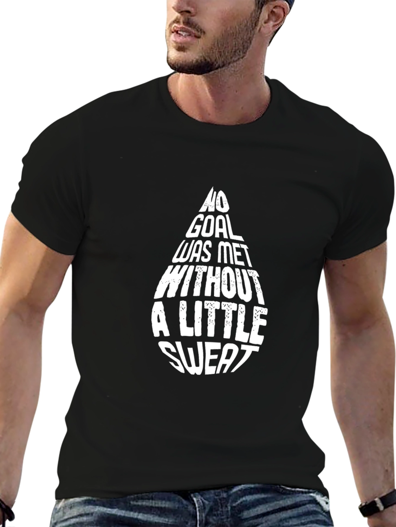 Motivational Graphic Tee - No Goal Little Sweat