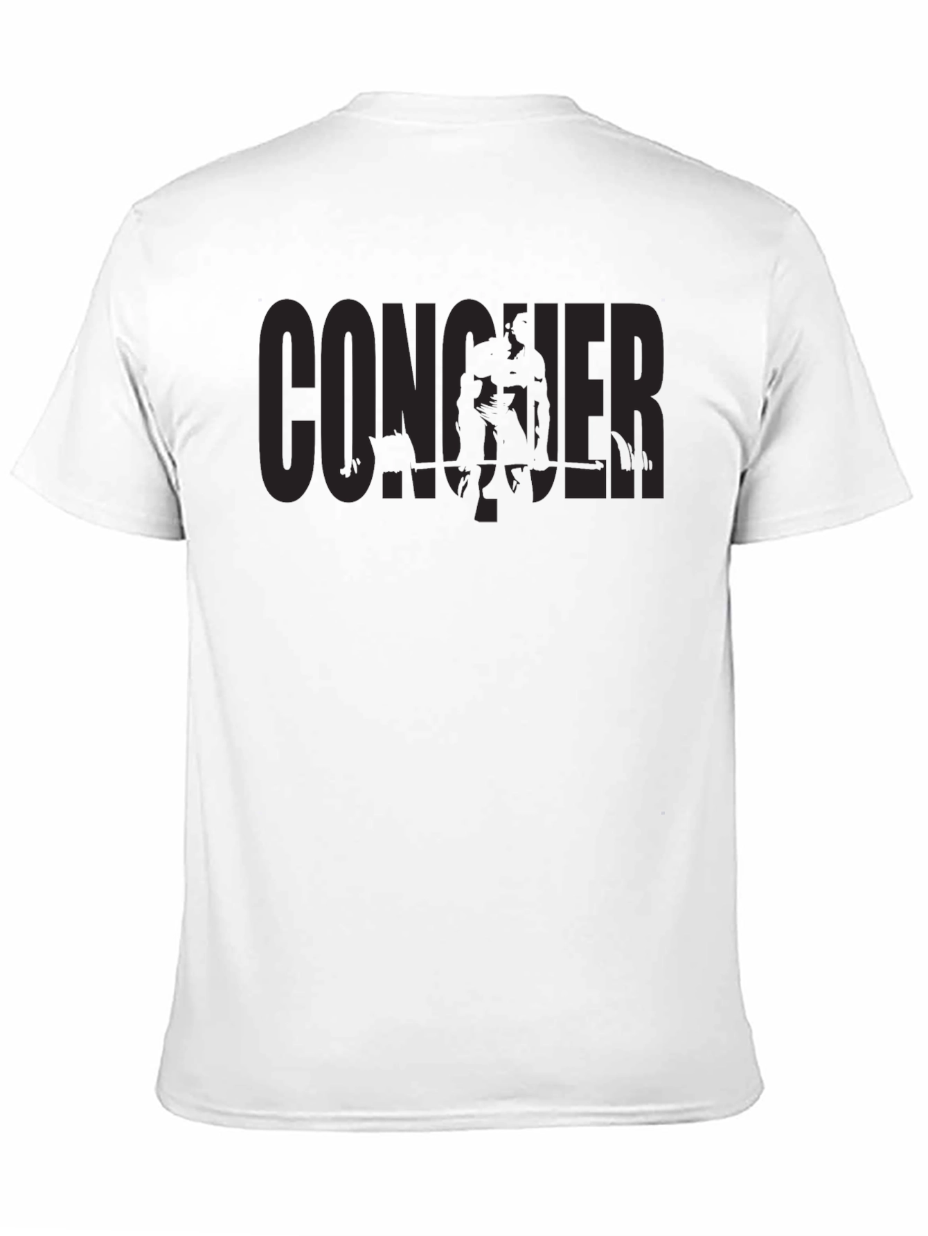Conquer Black T-Shirt - Motivational Gym Apparel