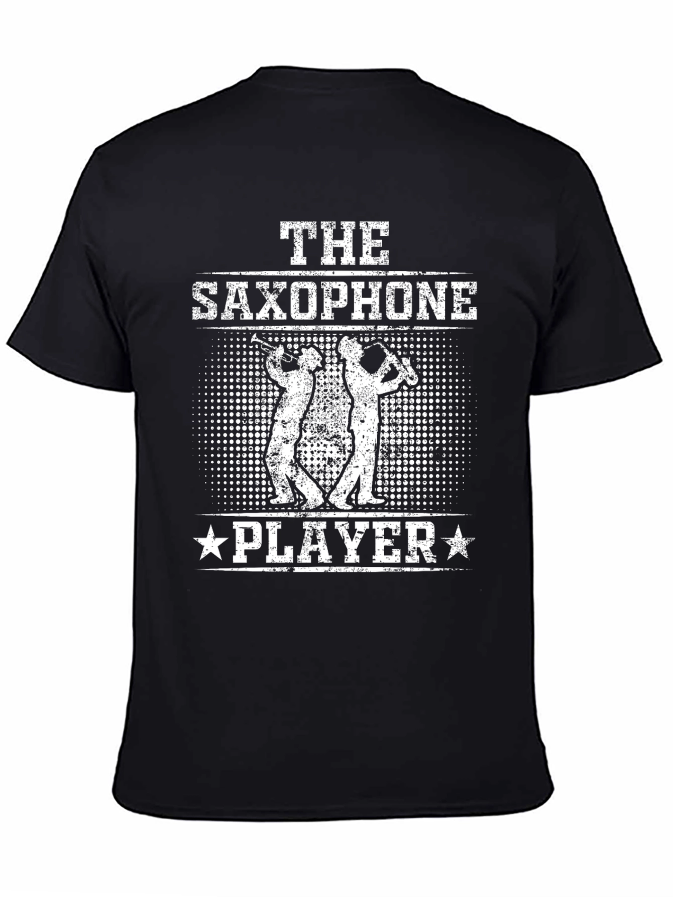 The Saxophone Player Black T-Shirt