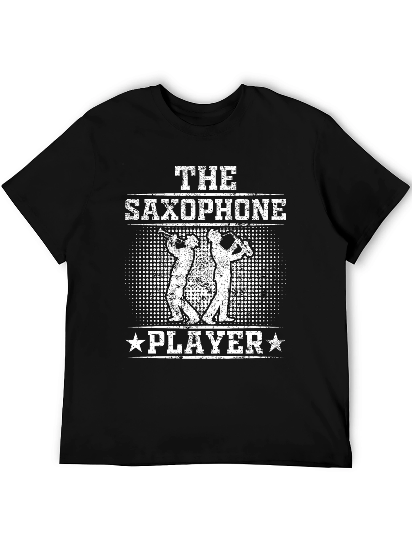 The Saxophone Player Black T-Shirt