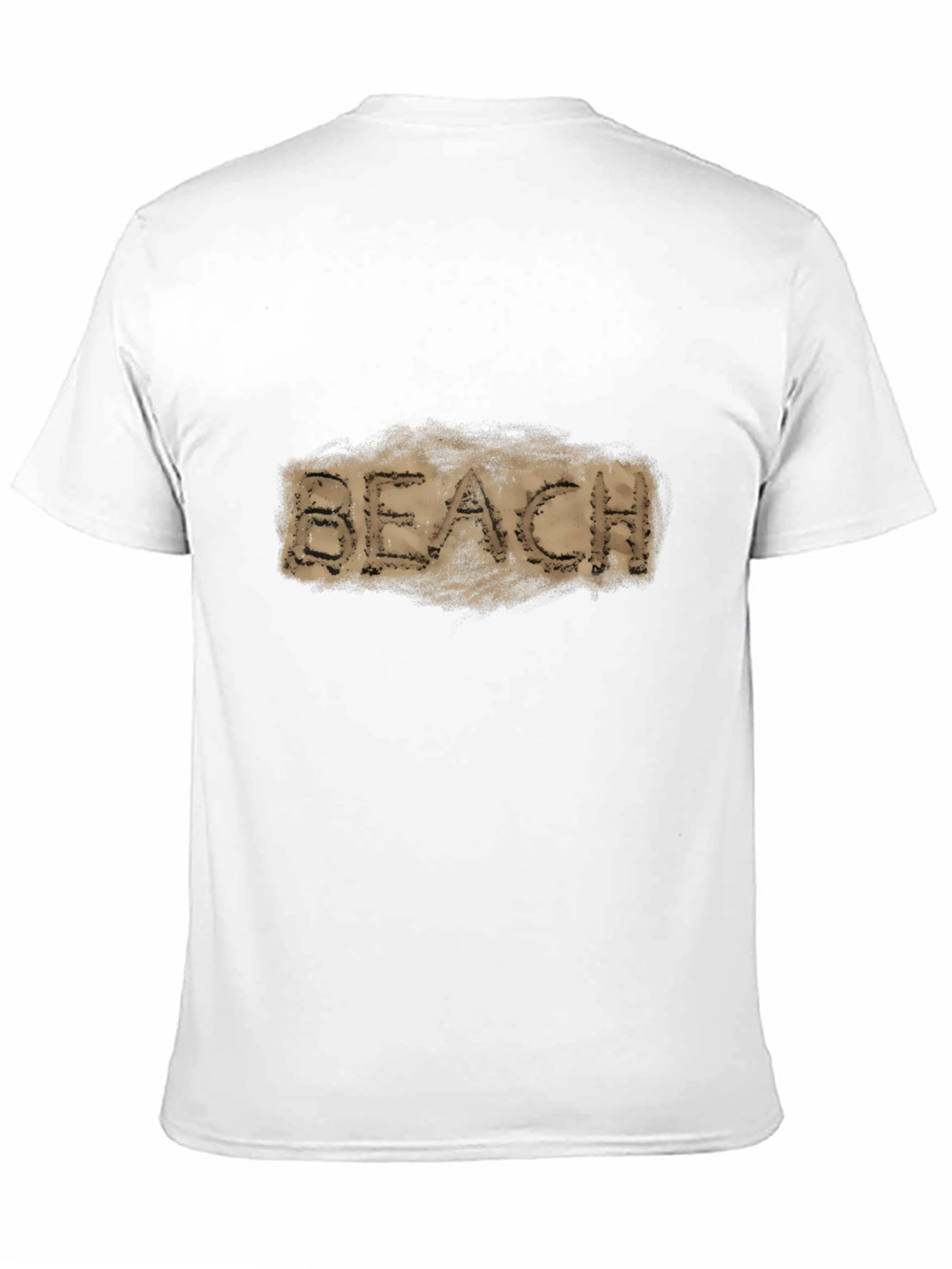 Beach Sand Graphic Black T-Shirt