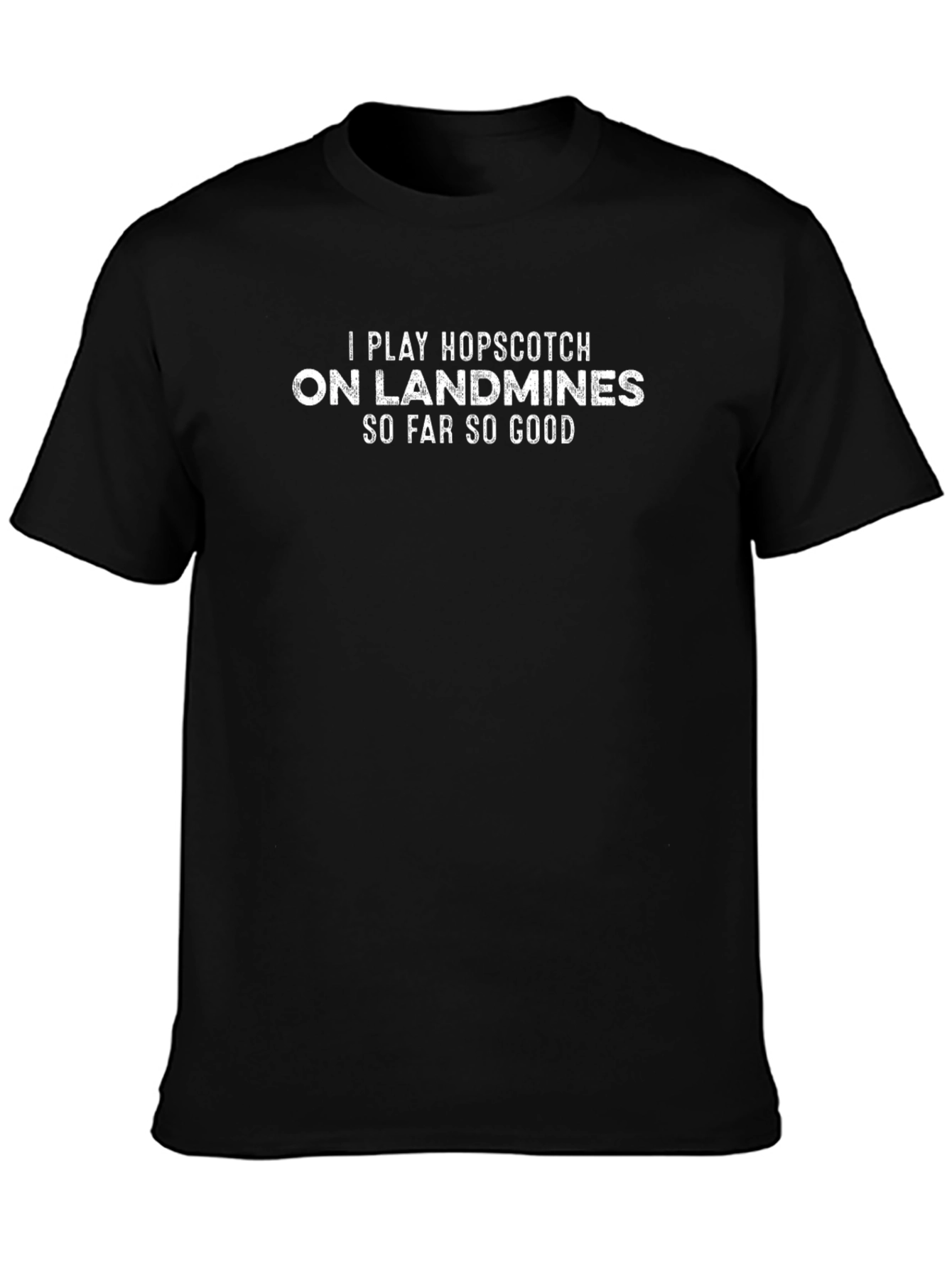 Funny Hopscotch On Landmines Graphic T-Shirt