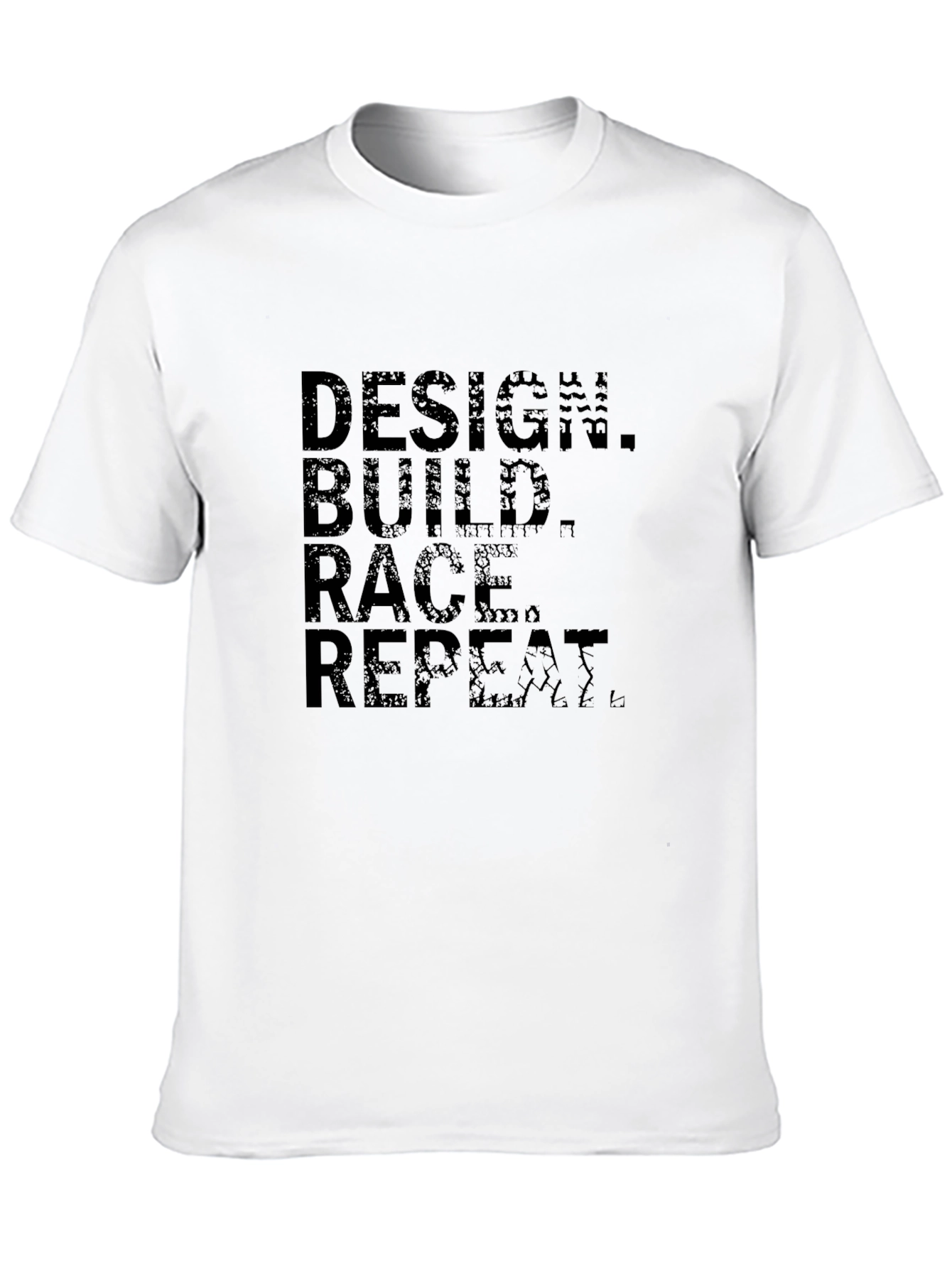 Design Build Race Repeat Black T-Shirt