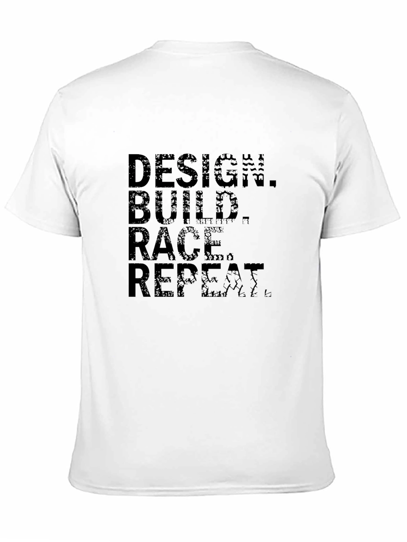 Design Build Race Repeat Black T-Shirt