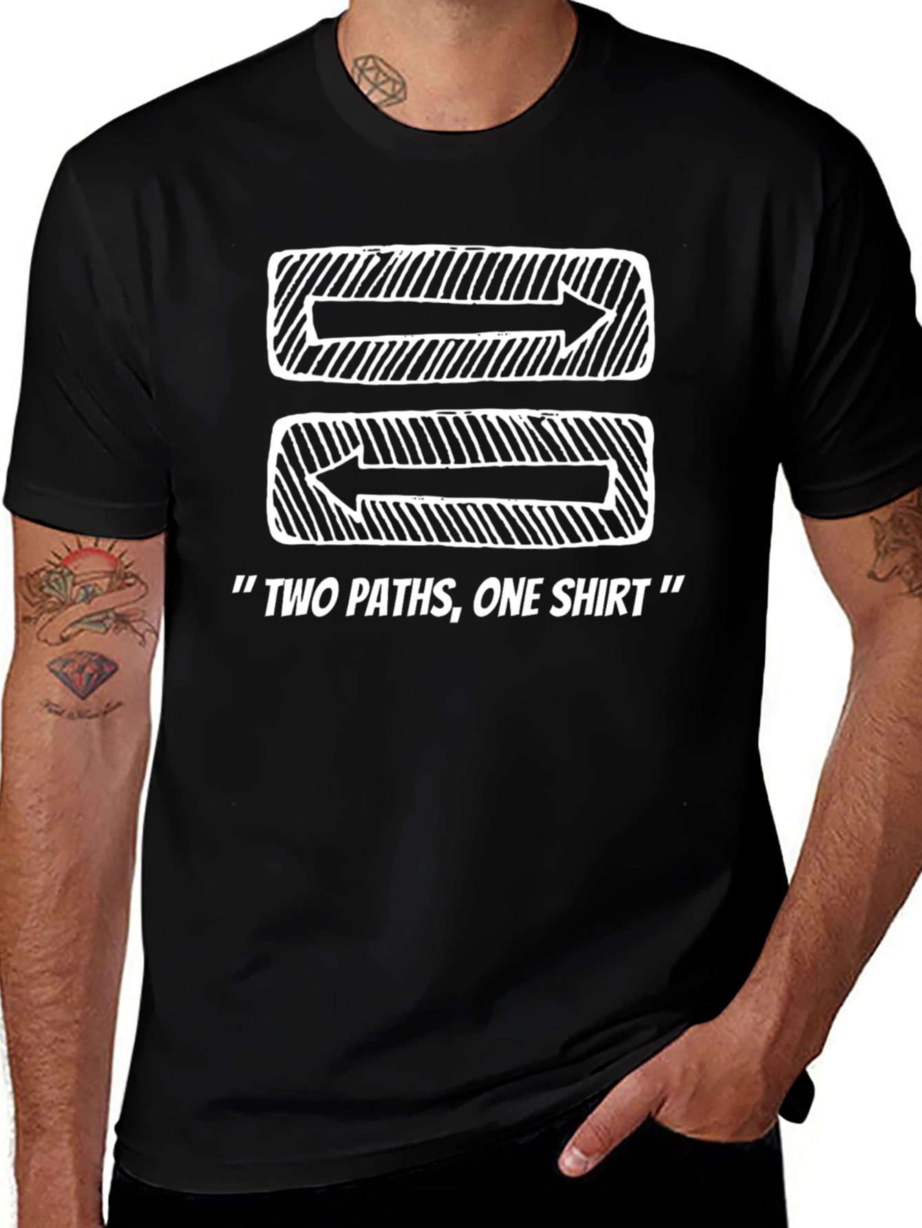 Two Paths One Shirt Graphic Tee