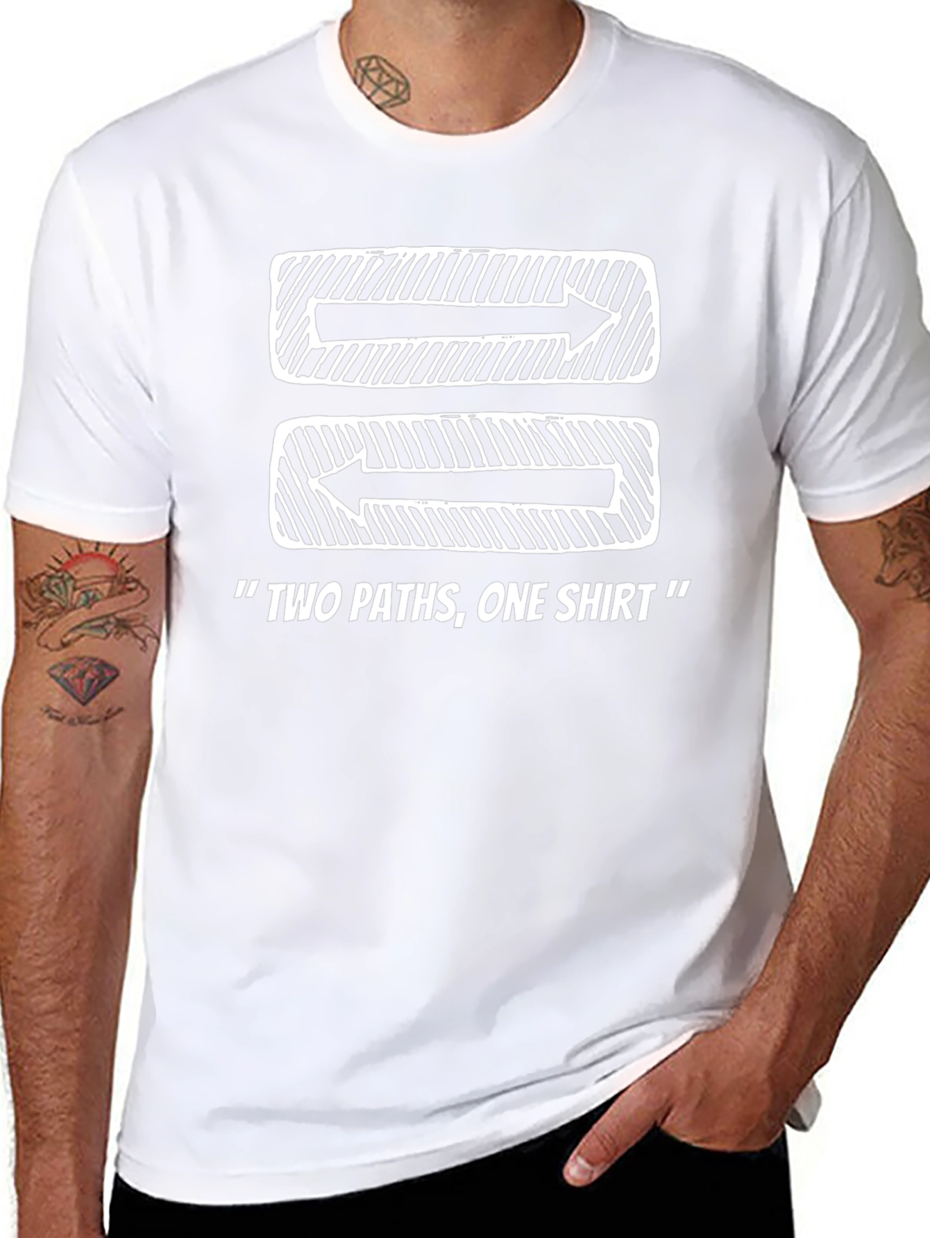 Two Paths One Shirt Graphic Tee