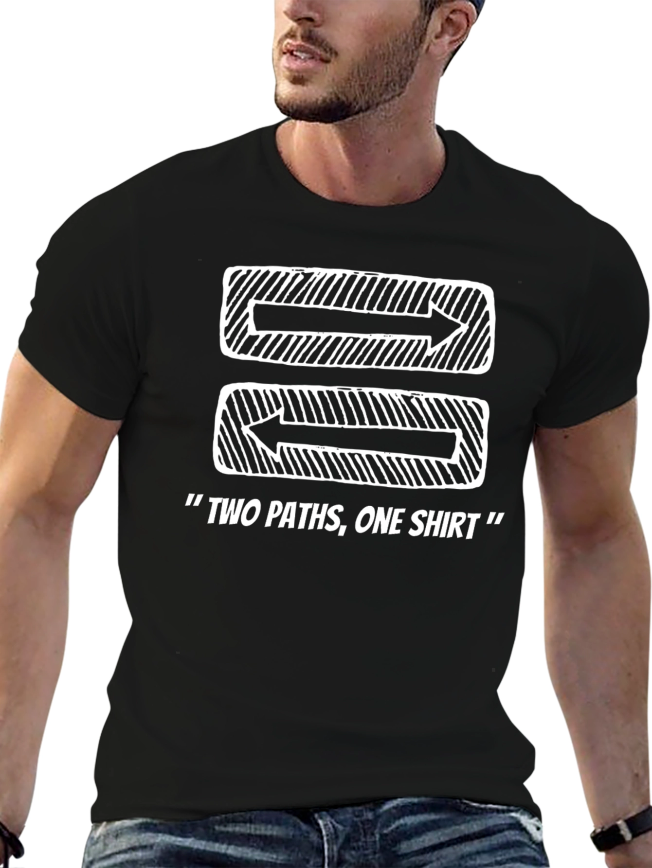 Two Paths One Shirt Graphic Tee