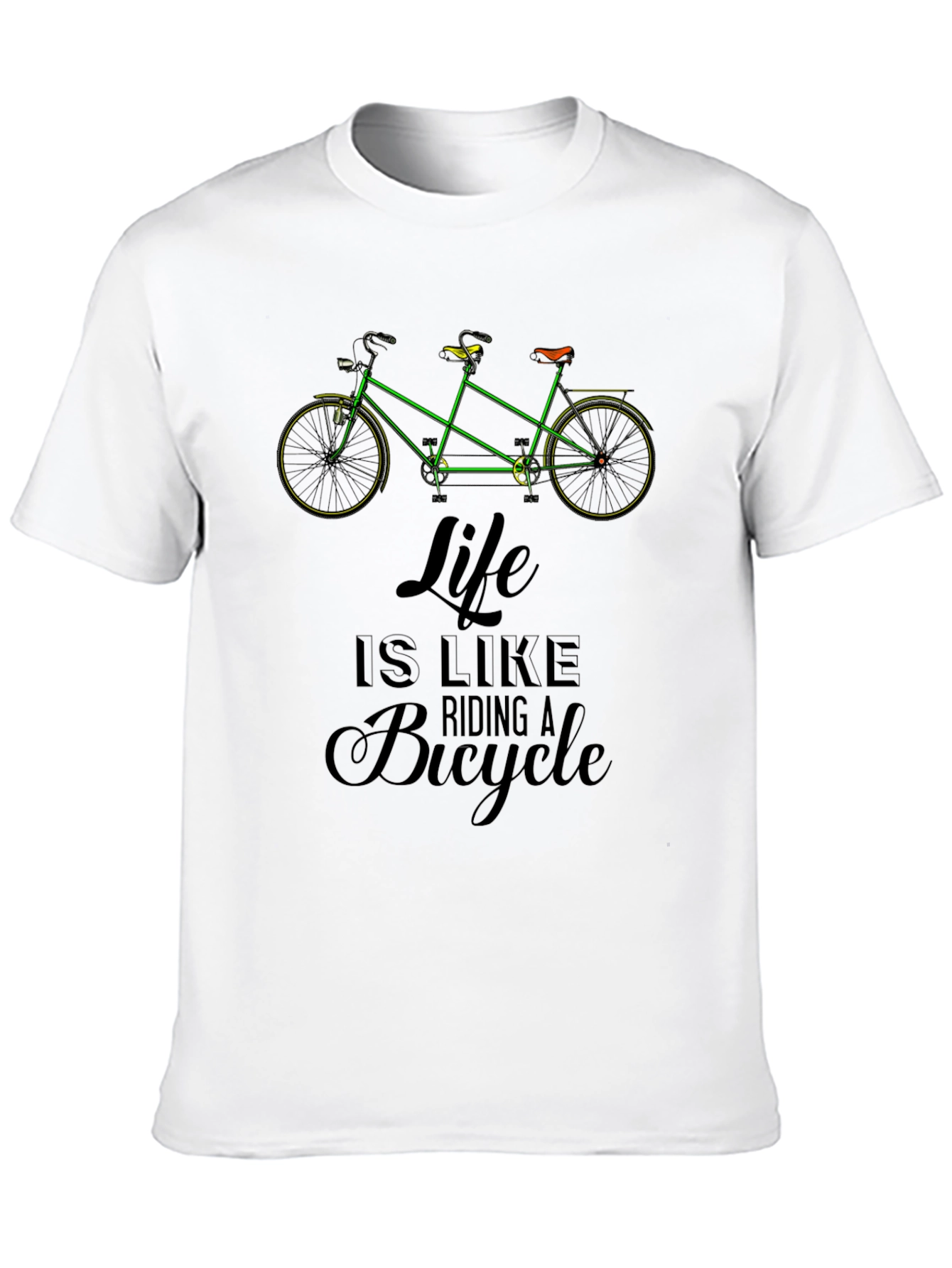 Life is Like Riding A Bicycle Graphic T-Shirt