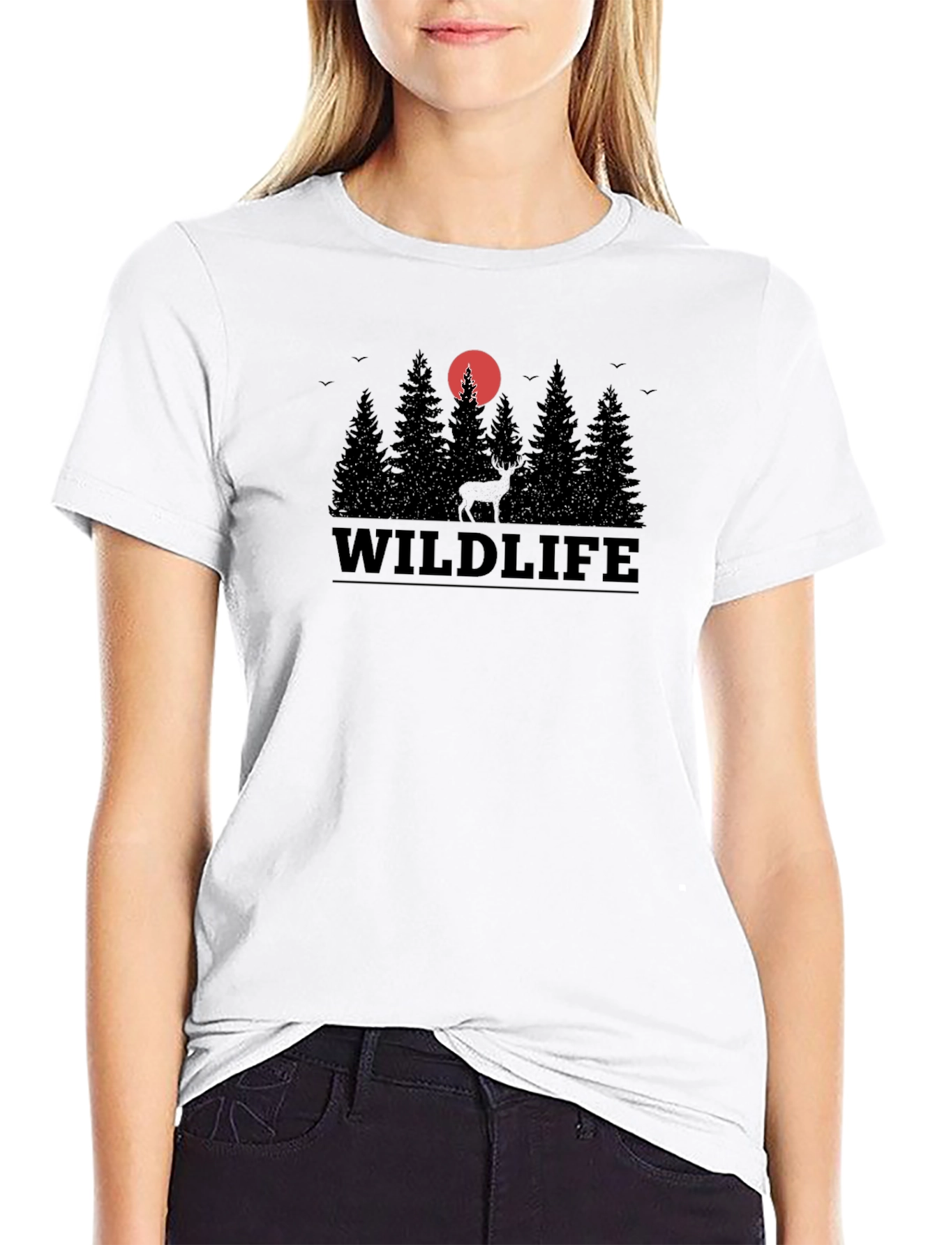 Wildlife Silhouette T-Shirt - Nature Inspired Apparel