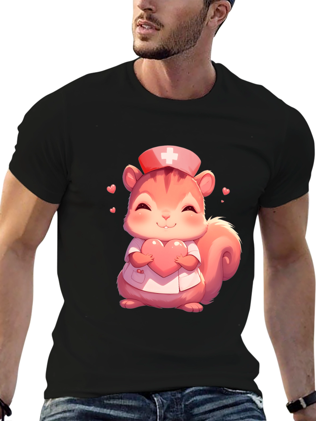 Nurse Squirrel Graphic Tee - Cute & Comfy