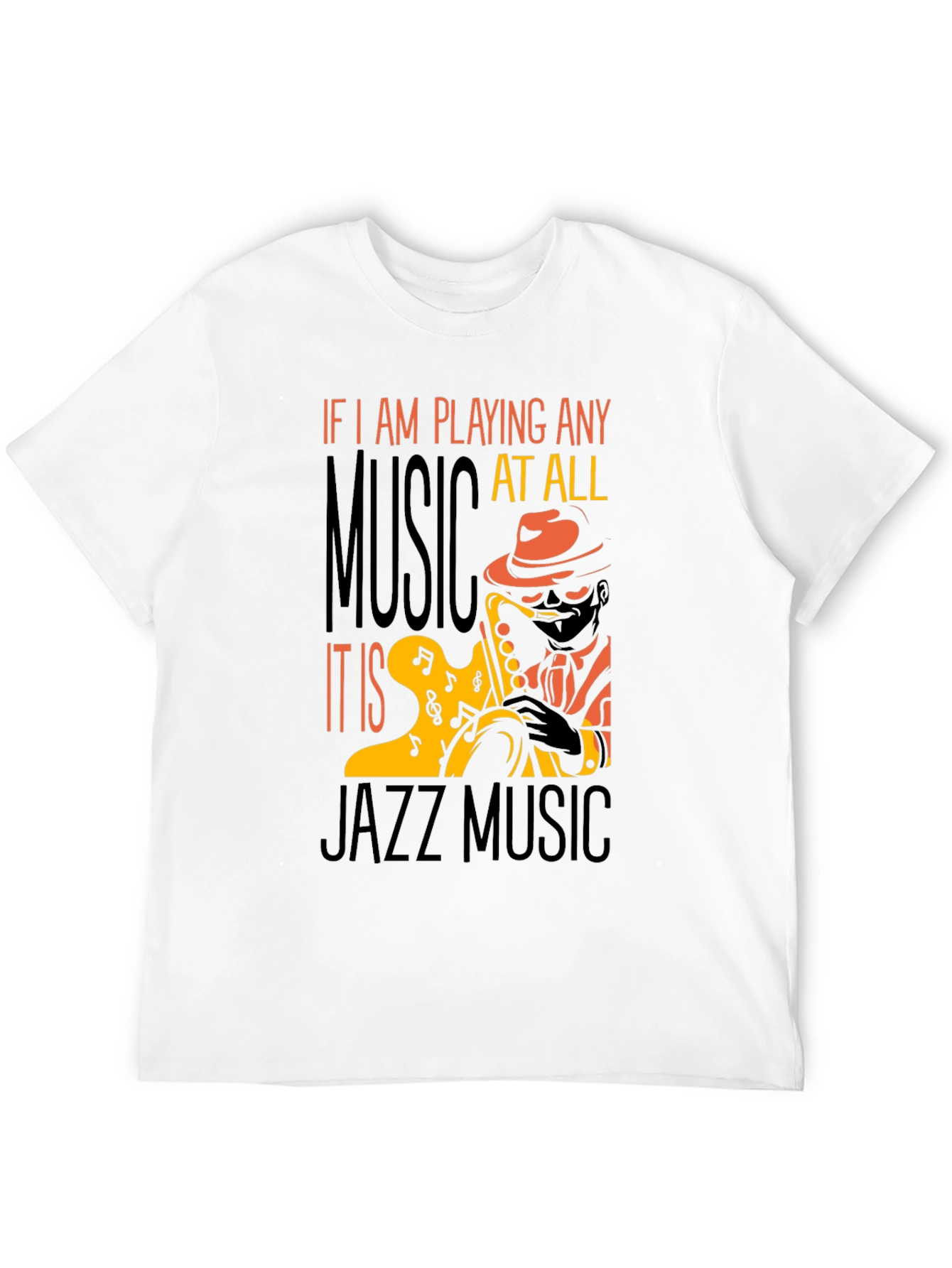 Jazz Music T-Shirt - Saxophone Player Tee
