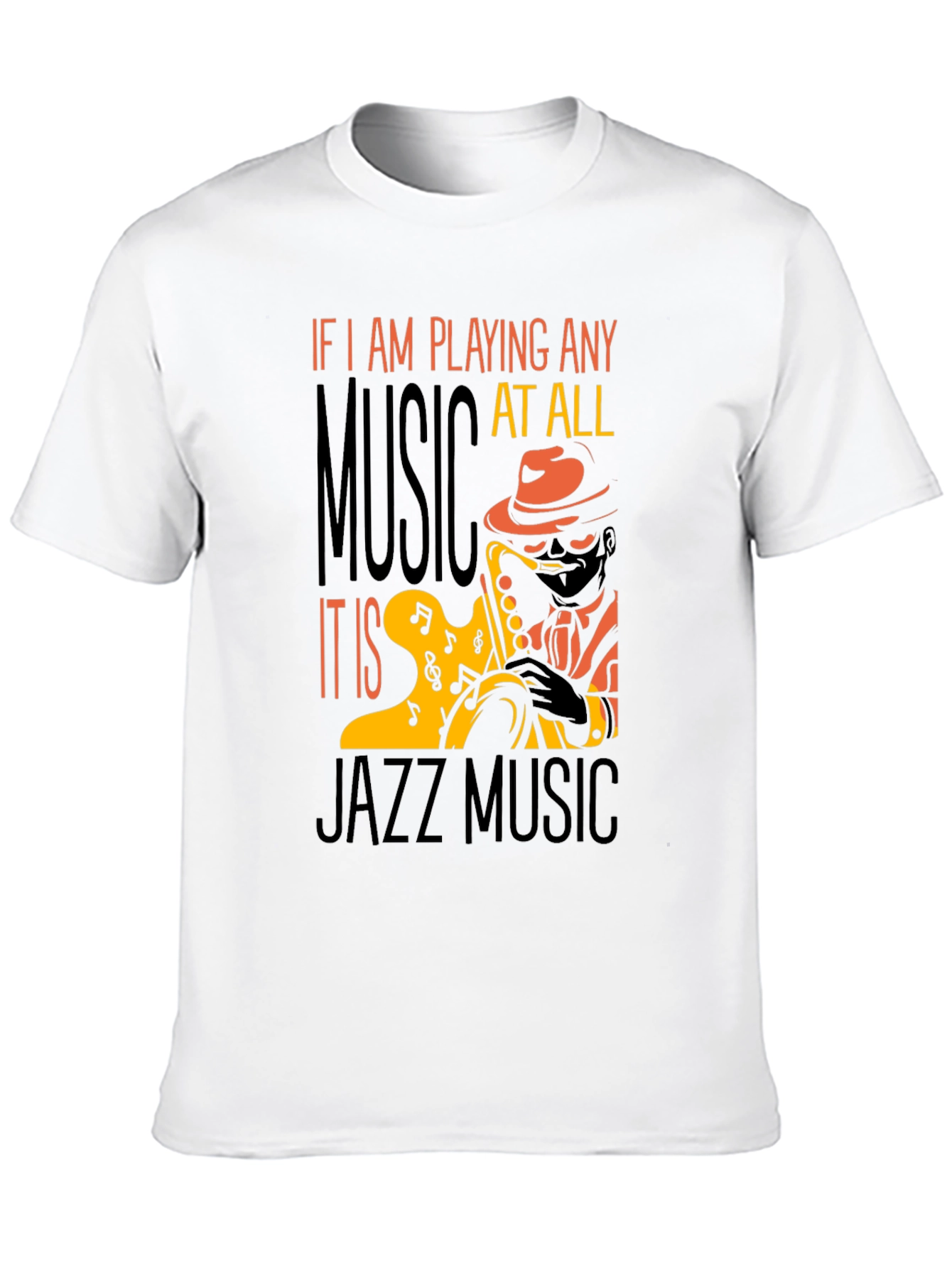 Jazz Music T-Shirt - Saxophone Player Tee
