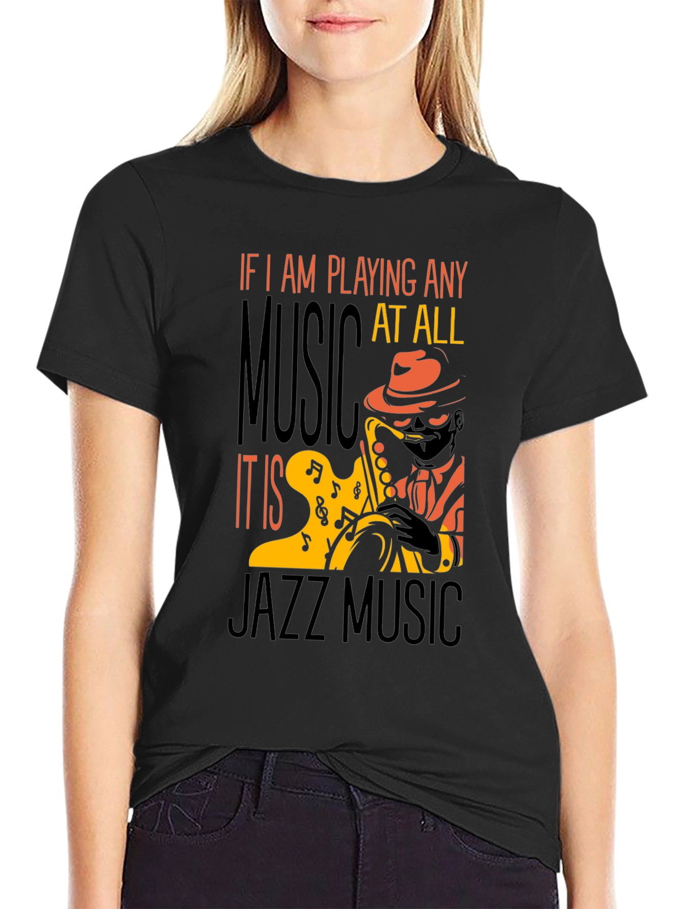 Jazz Music T-Shirt - Saxophone Player Tee