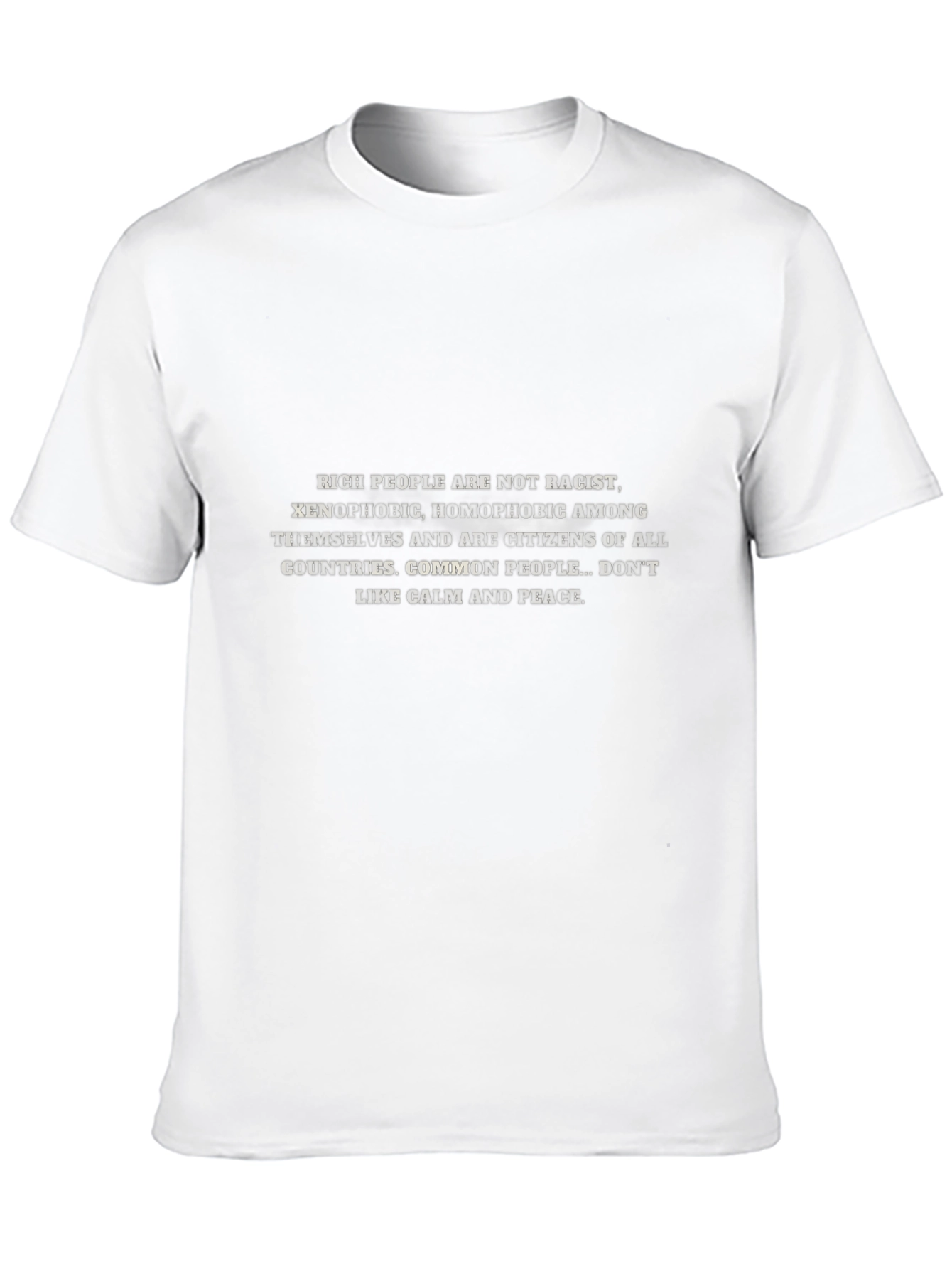Statement Graphic T-Shirt - Peace & Calm