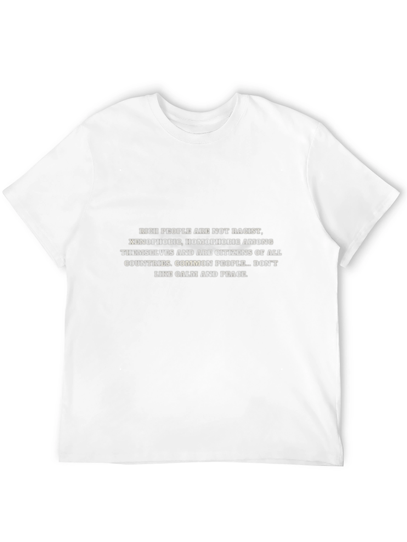 Statement Graphic T-Shirt - Peace & Calm