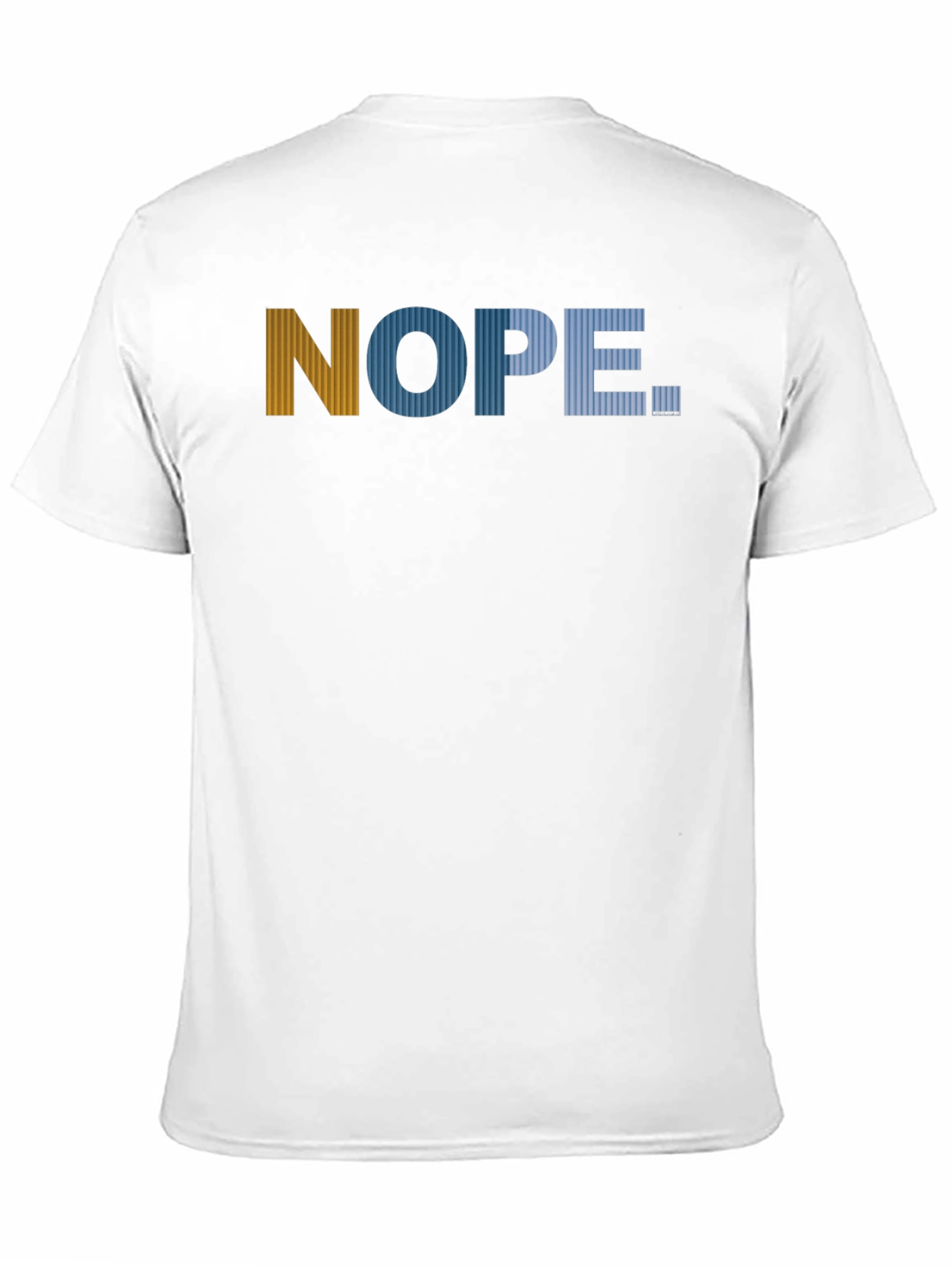Nope Graphic Print Mens Black T-Shirt