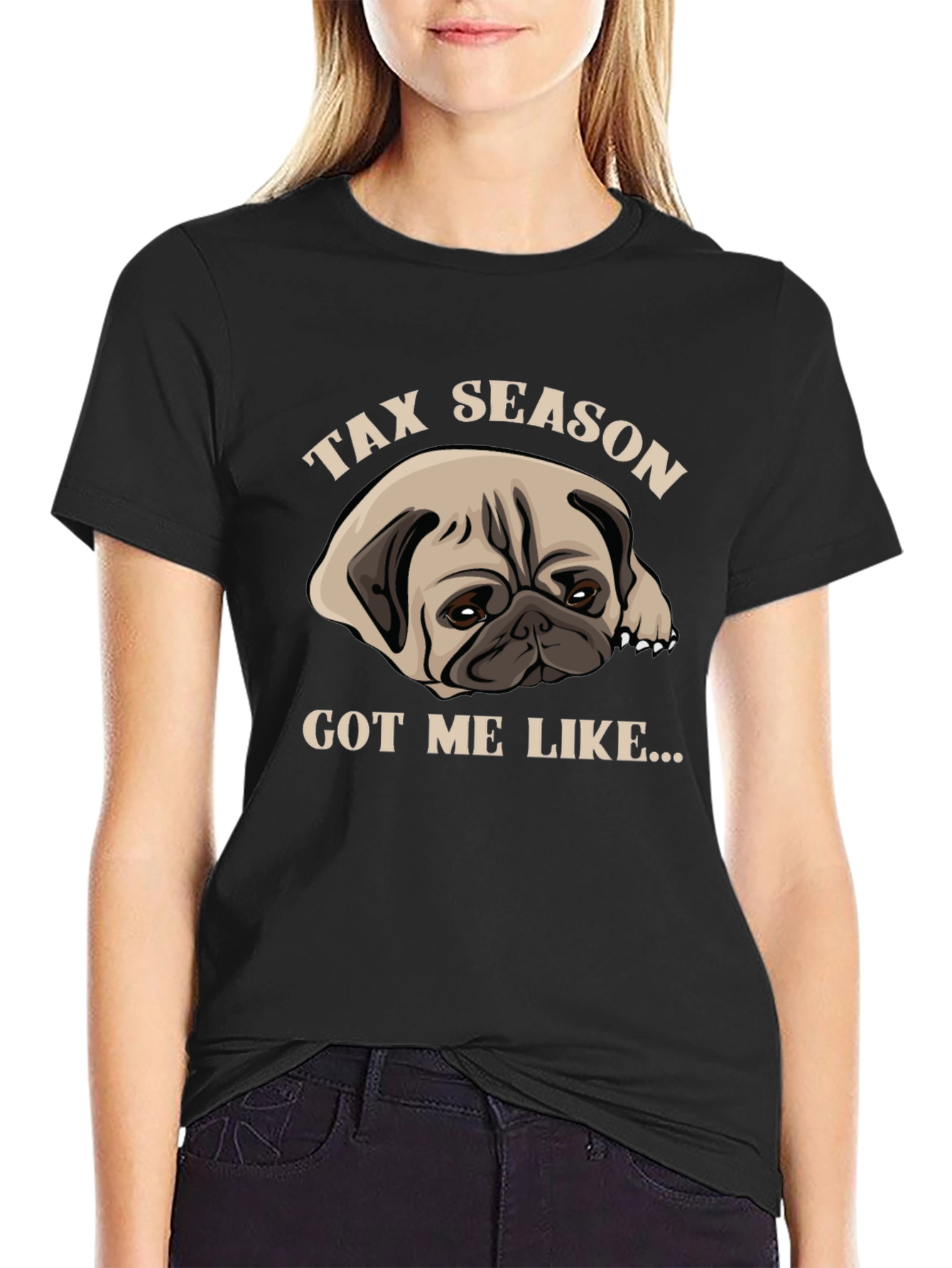Tax Season Pug T-Shirt - Funny Dog Lover Tee