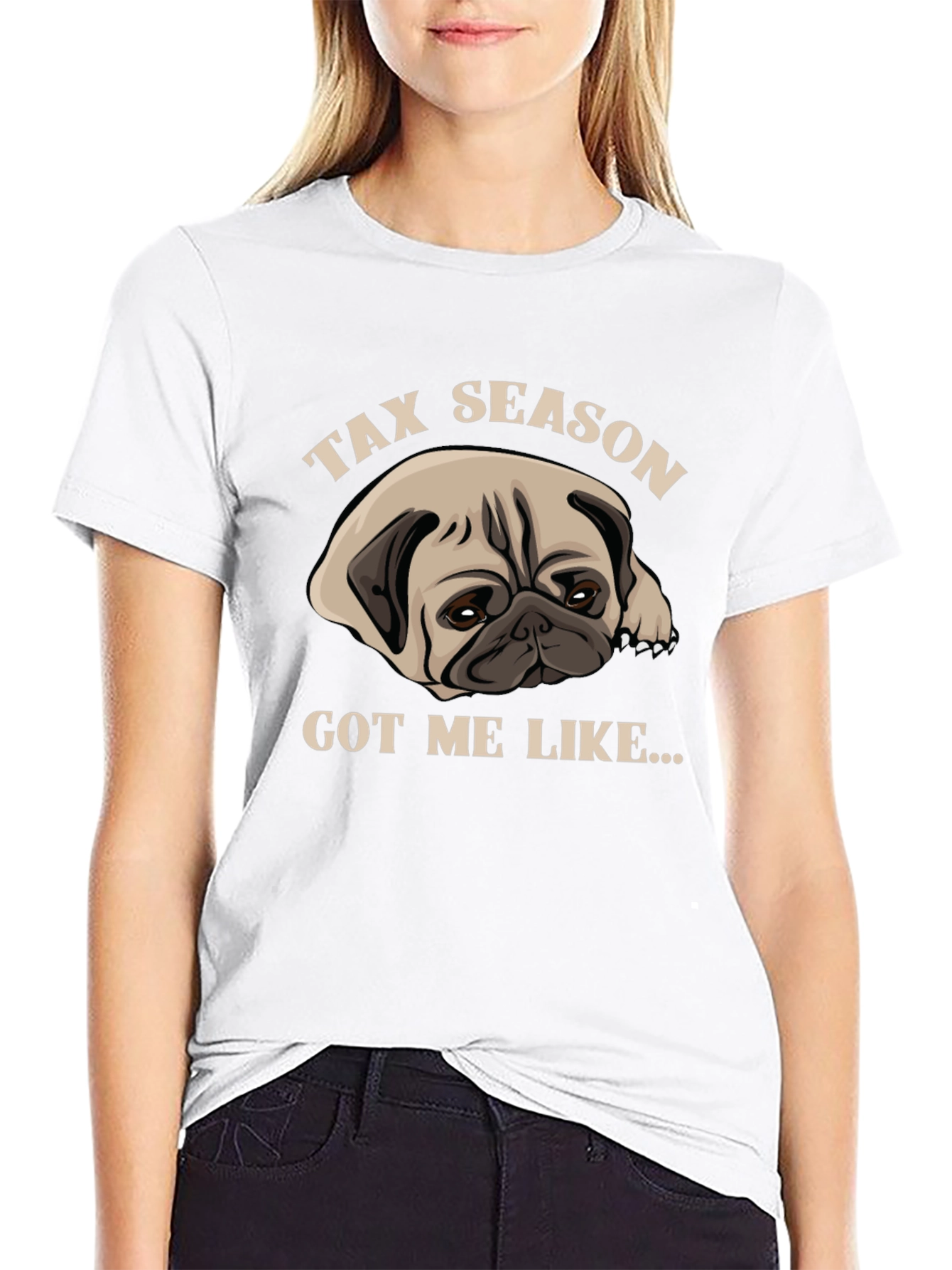 Tax Season Pug T-Shirt - Funny Dog Lover Tee