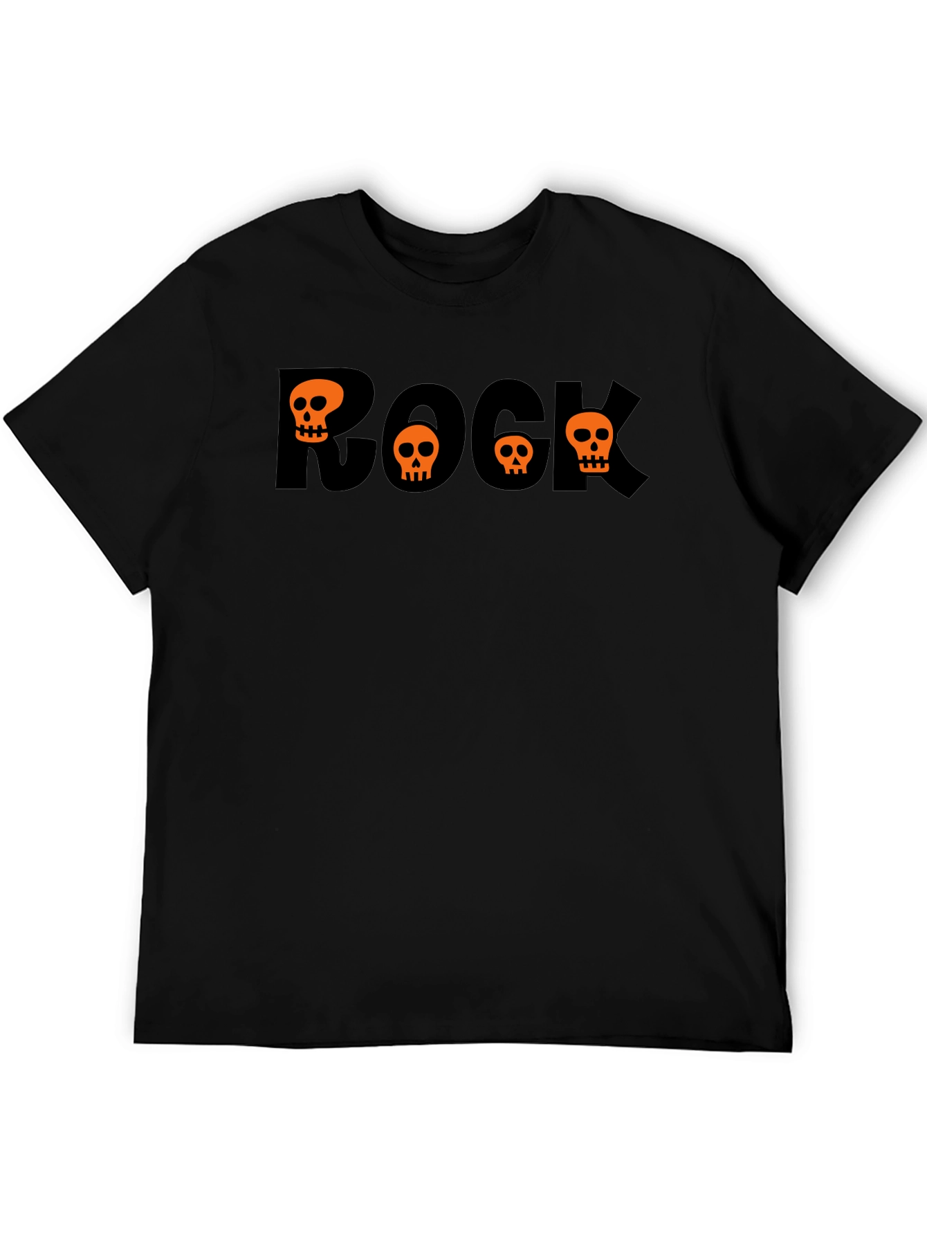 Rock Skulls Graphic Tee - Halloween Style