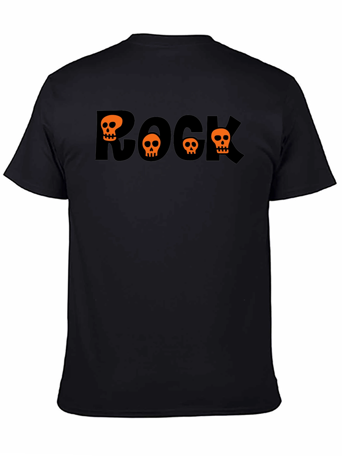 Rock Skulls Graphic Tee - Halloween Style