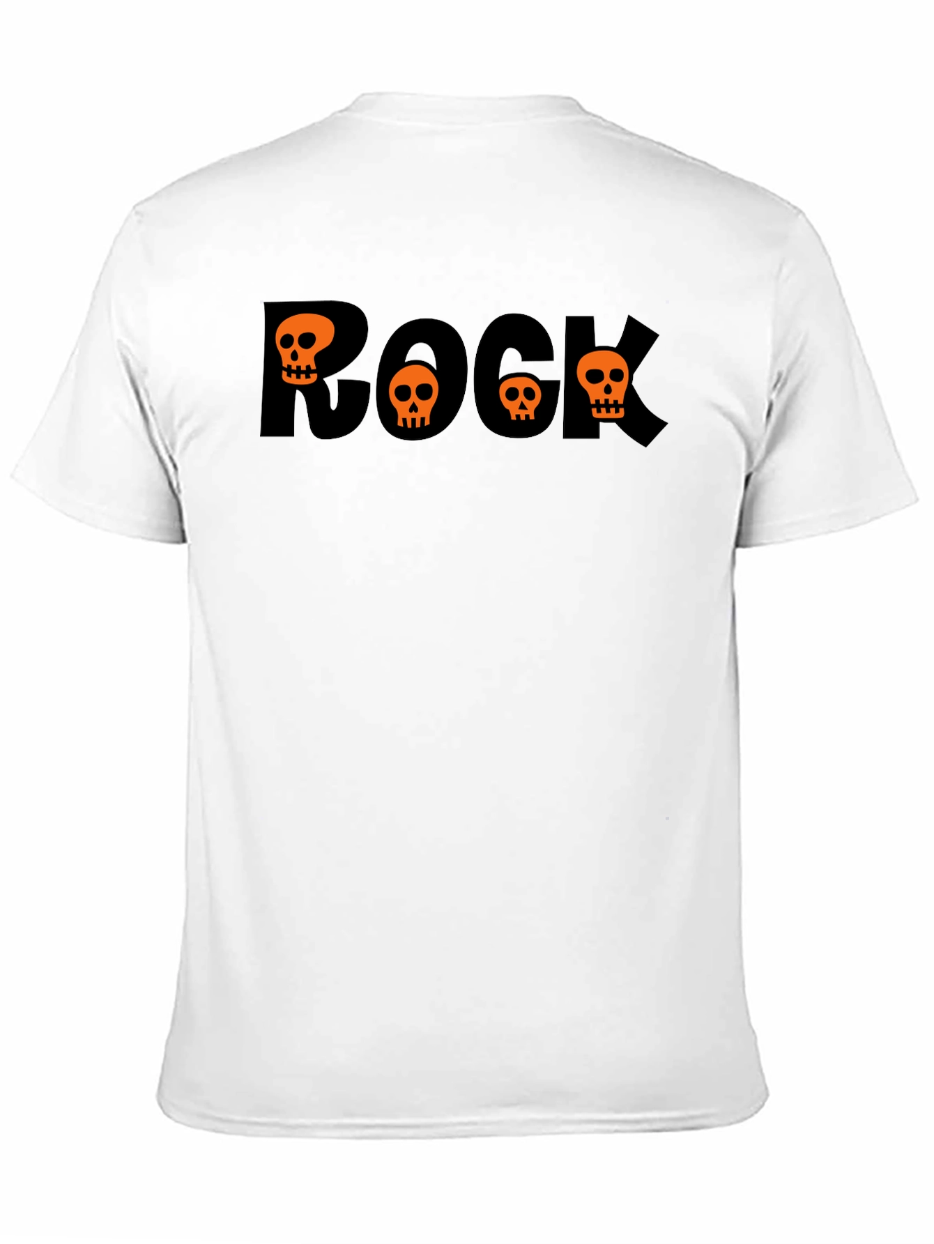 Rock Skulls Graphic Tee - Halloween Style