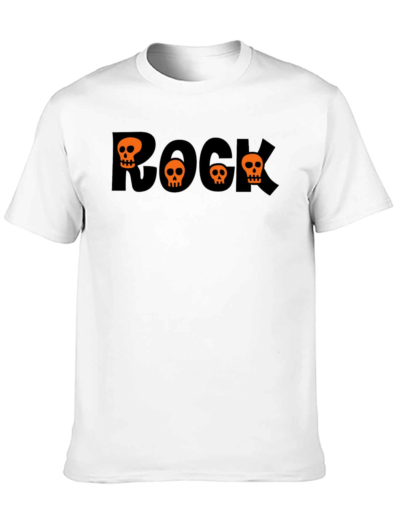 Rock Skulls Graphic Tee - Halloween Style