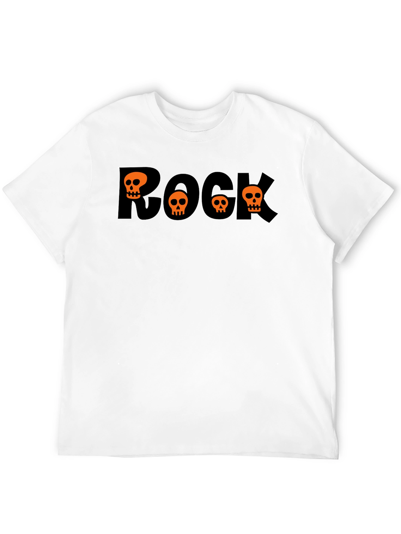 Rock Skulls Graphic Tee - Halloween Style