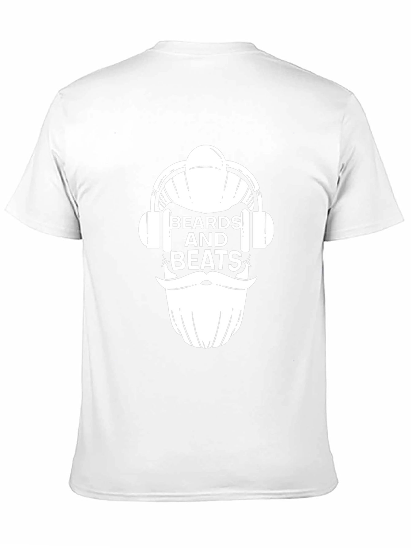 Beards and Beats Graphic Tee - Black Cotton T-Shirt