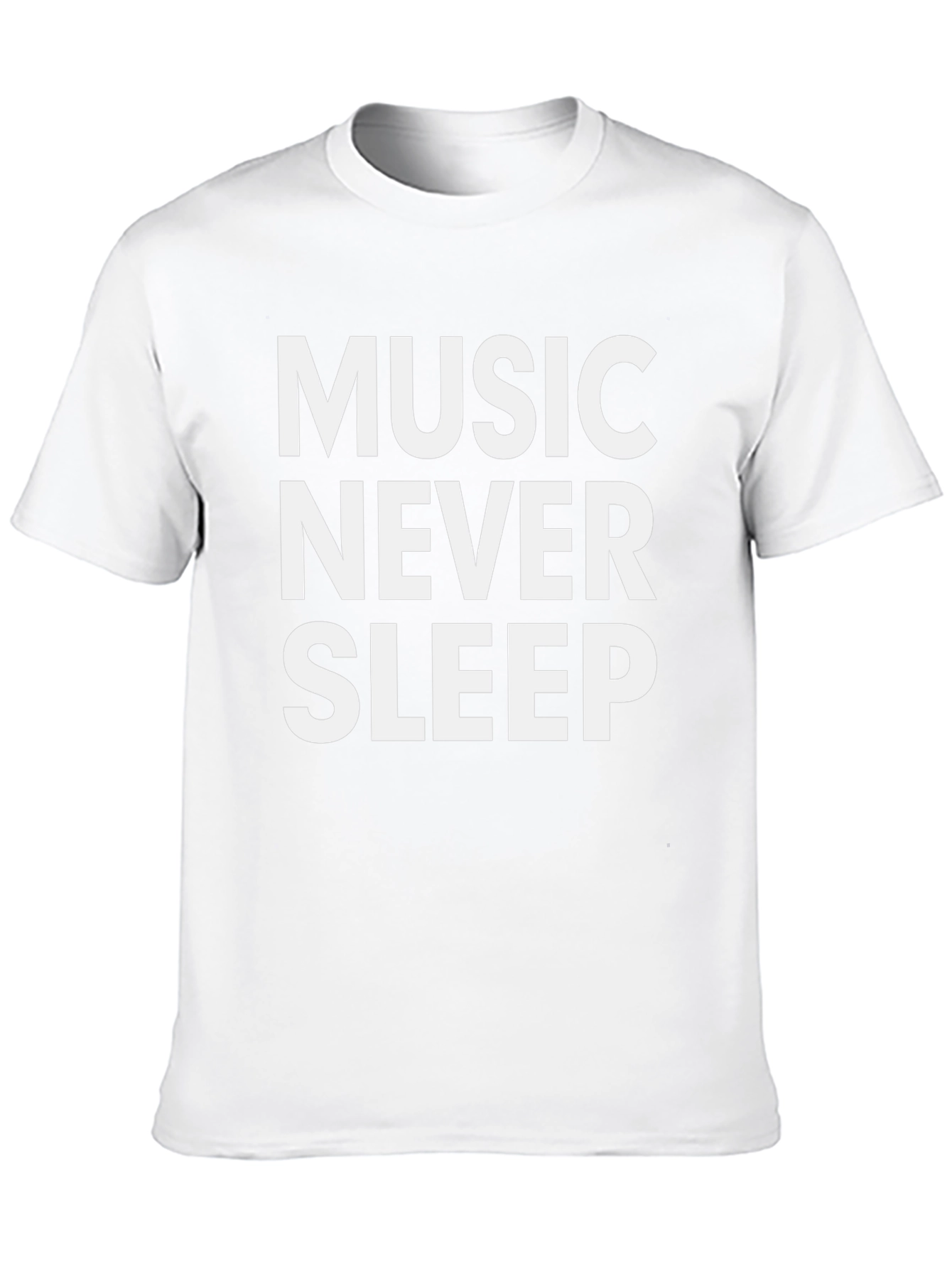 Music Never Sleep Black Graphic Tee