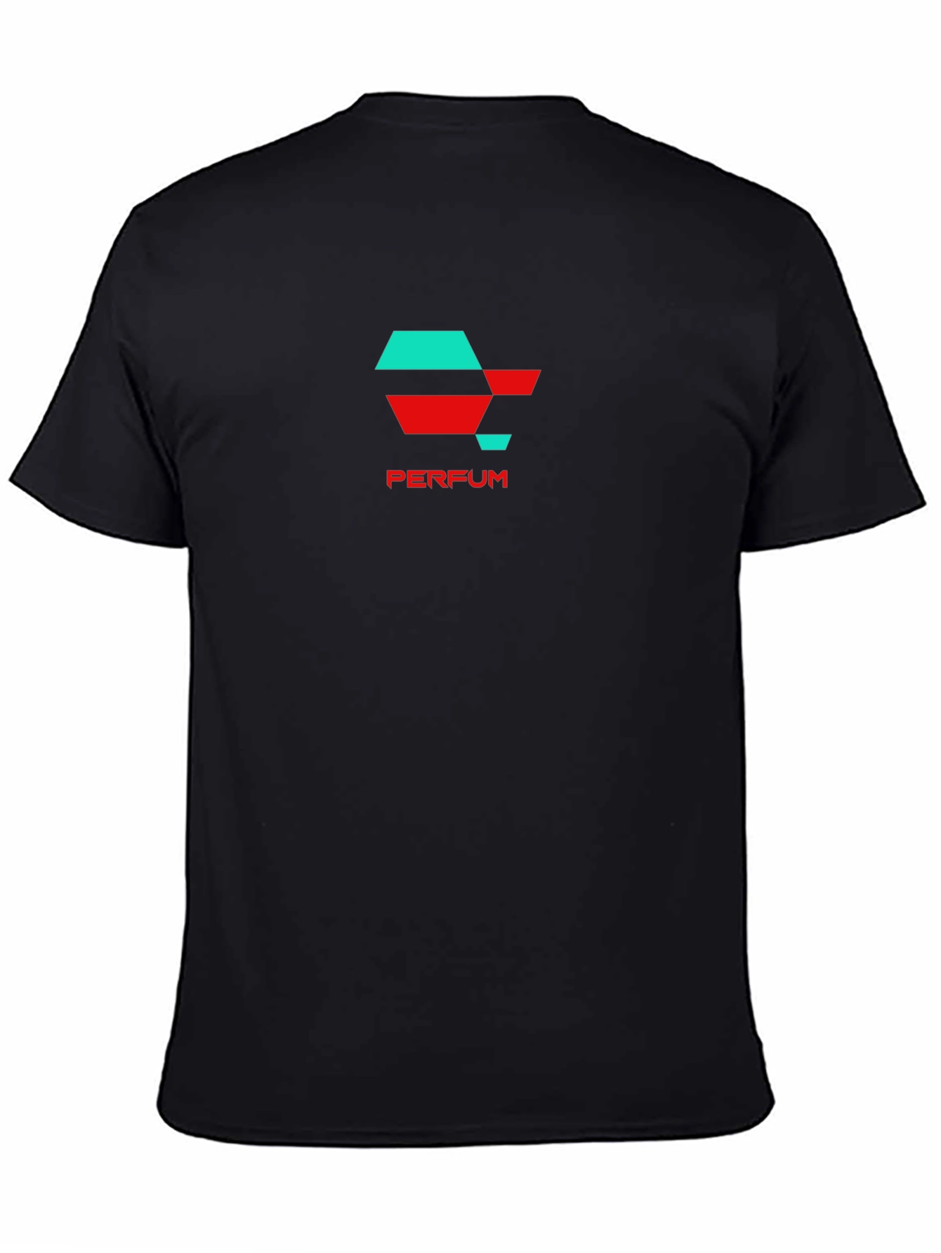 Geometric Perfum Logo Black T-Shirt