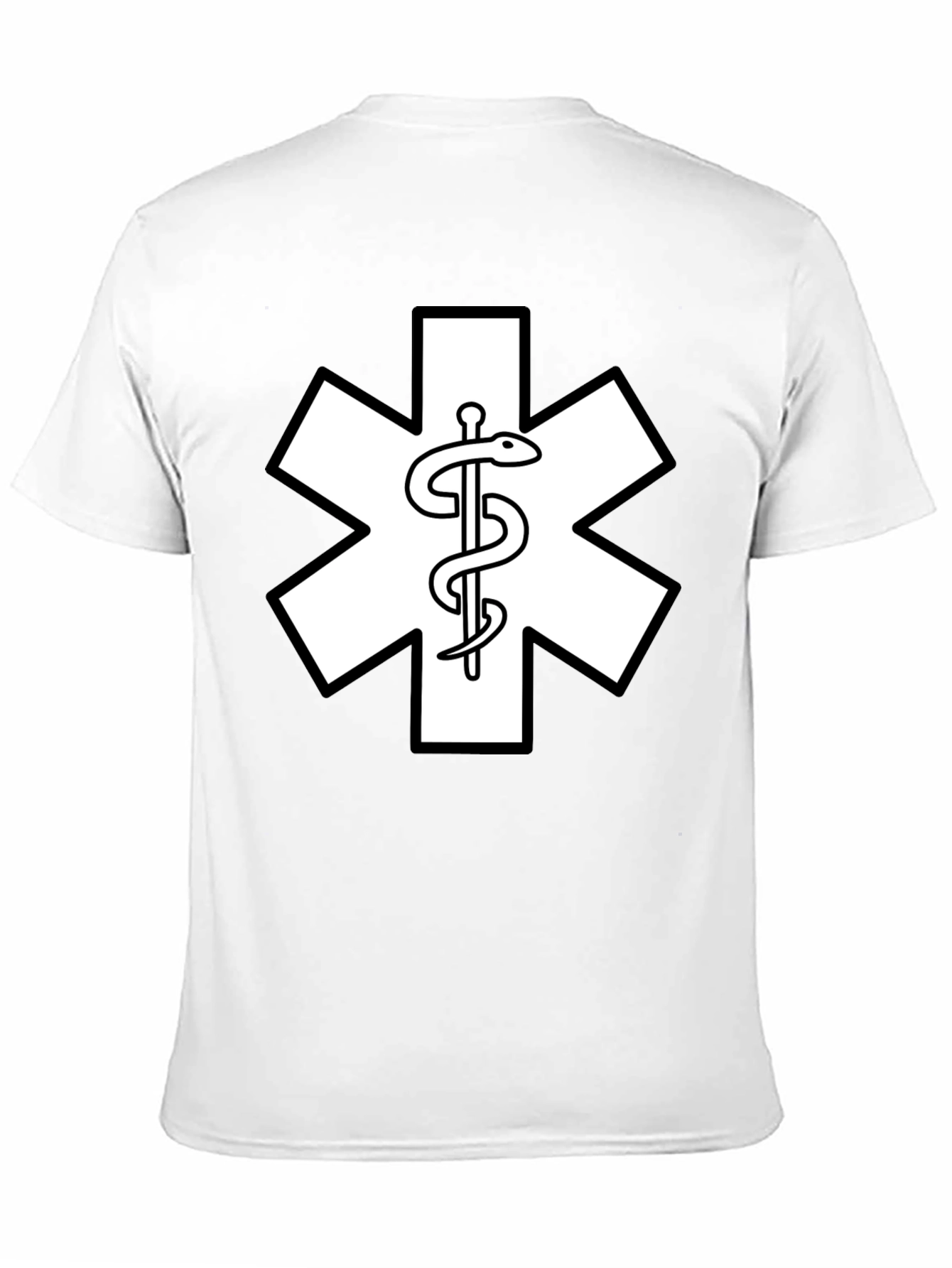 Star of Life EMT Medical T-Shirt - Black