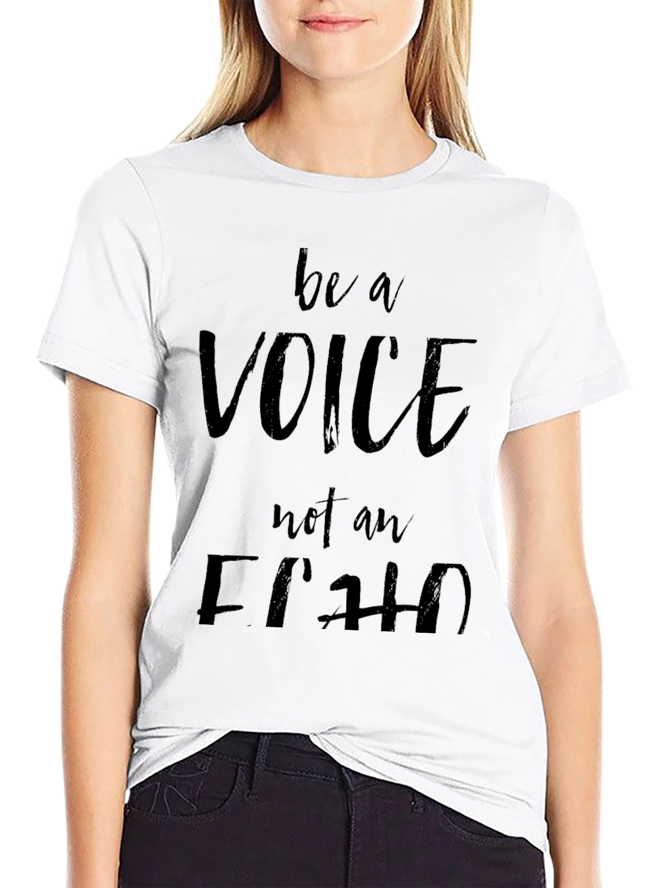 Be a Voice T-Shirt - Black Inspirational Tee