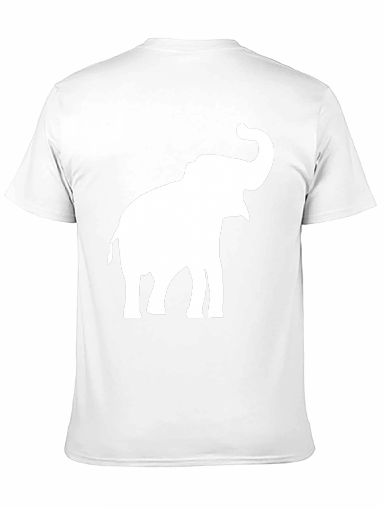 Elephant Graphic Tee - Black Cotton Casual Top