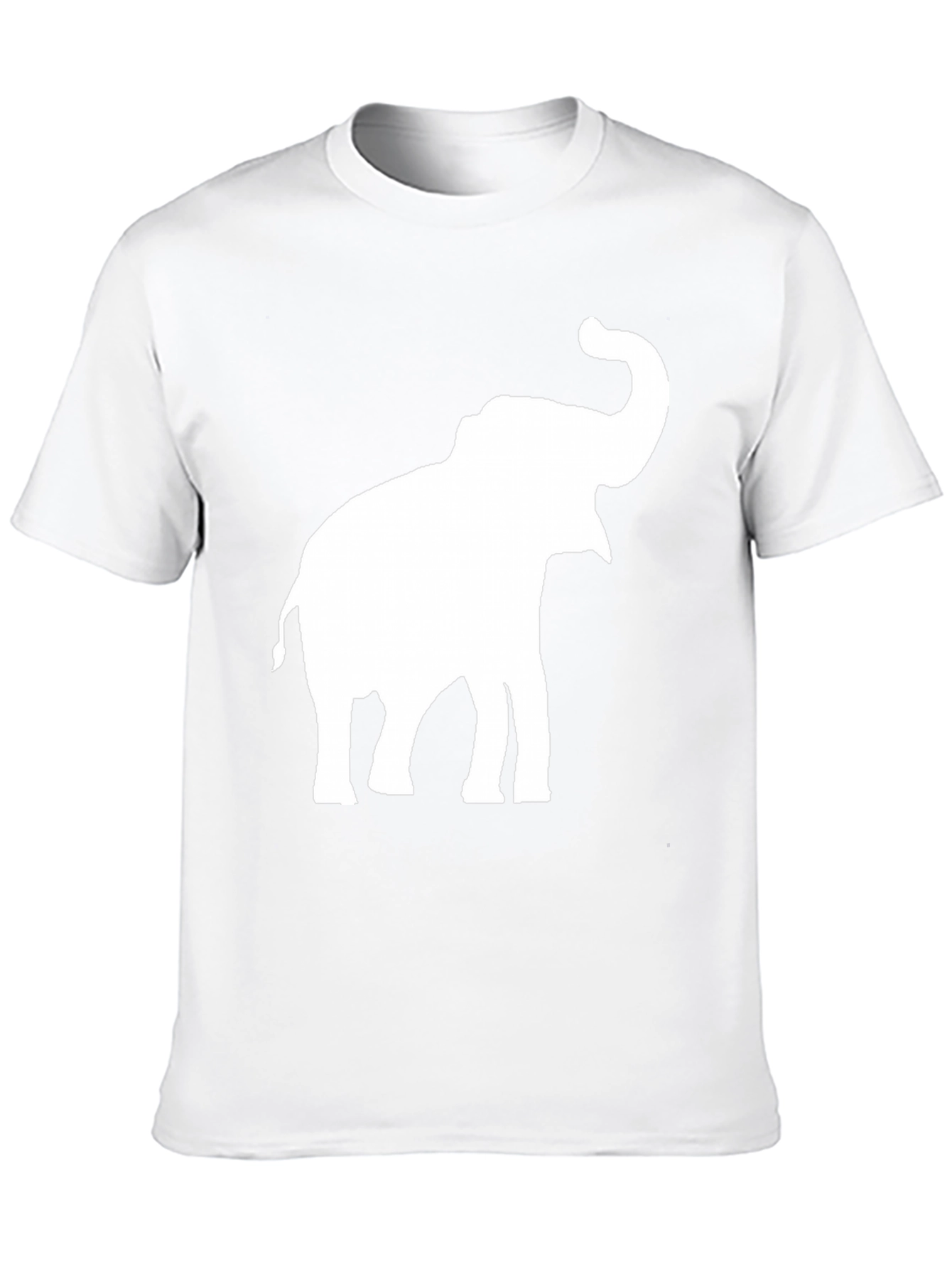 Elephant Graphic Tee - Black Cotton Casual Top