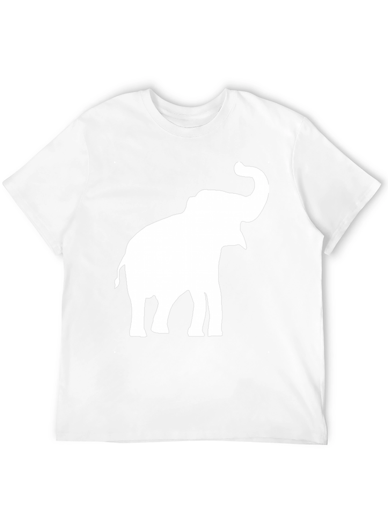Elephant Graphic Tee - Black Cotton Casual Top