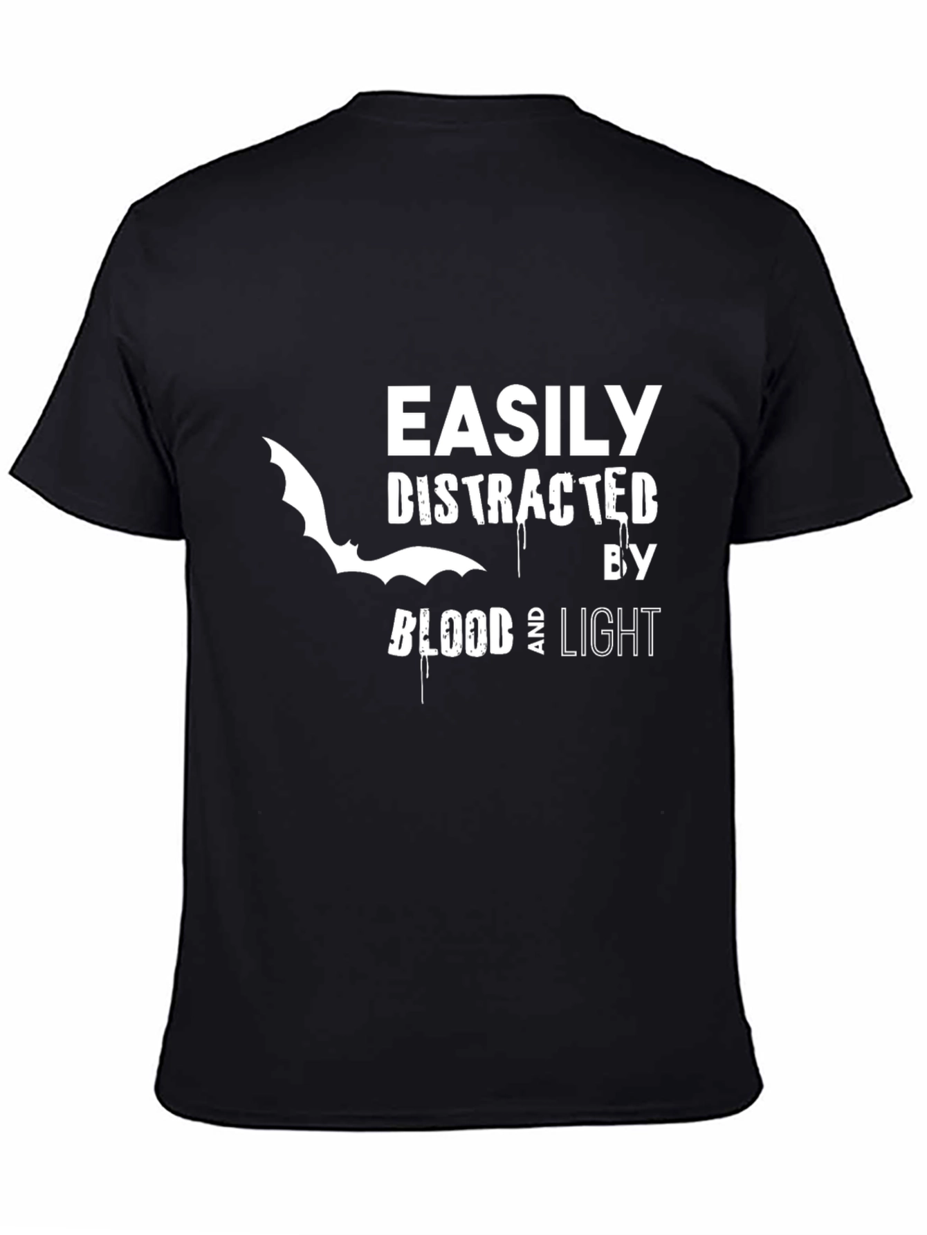 Easily Distracted Tee - Blood & Light Bat T-Shirt