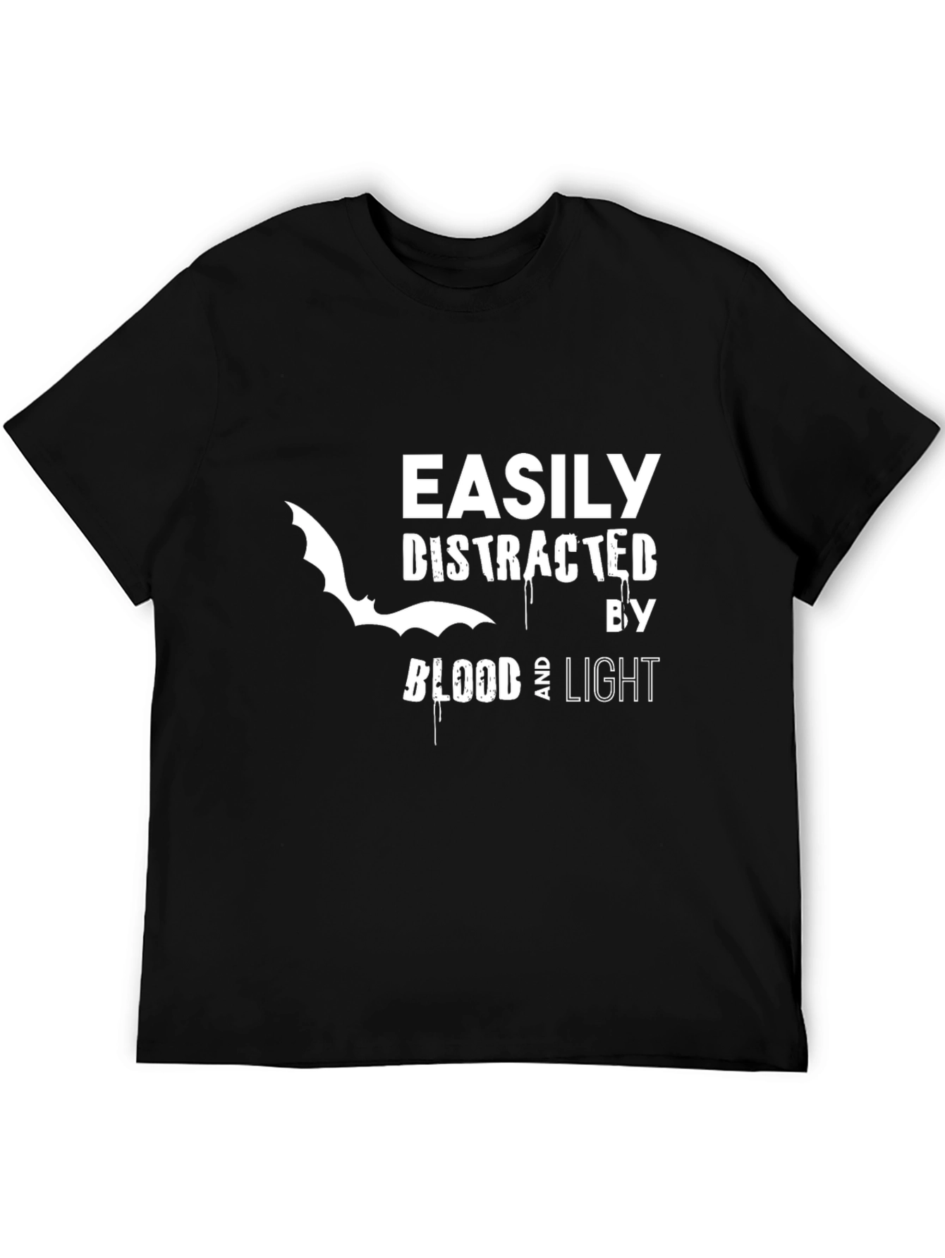 Easily Distracted Tee - Blood & Light Bat T-Shirt