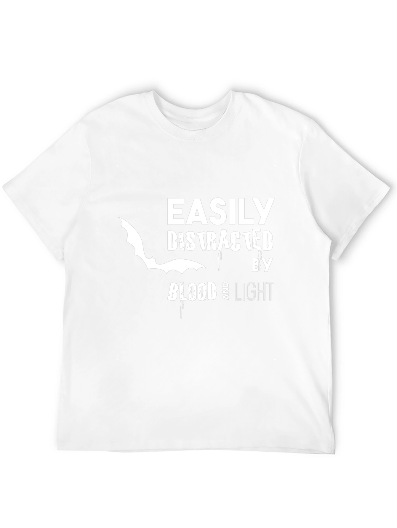 Easily Distracted Tee - Blood & Light Bat T-Shirt